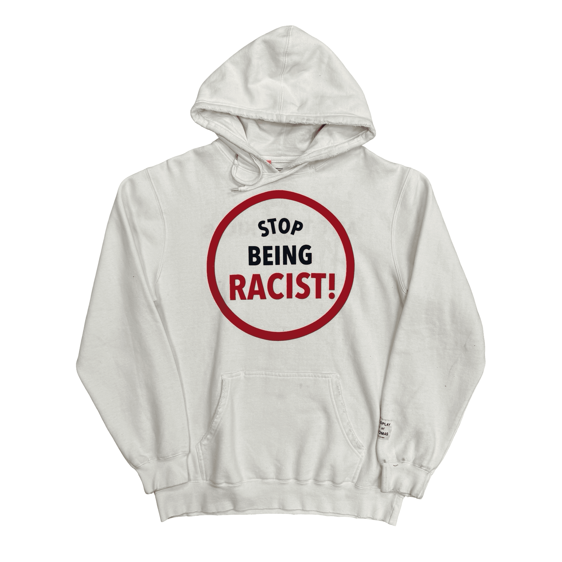 Gallery Dept. Stop Being Racist Reversible ATK Hoodie White