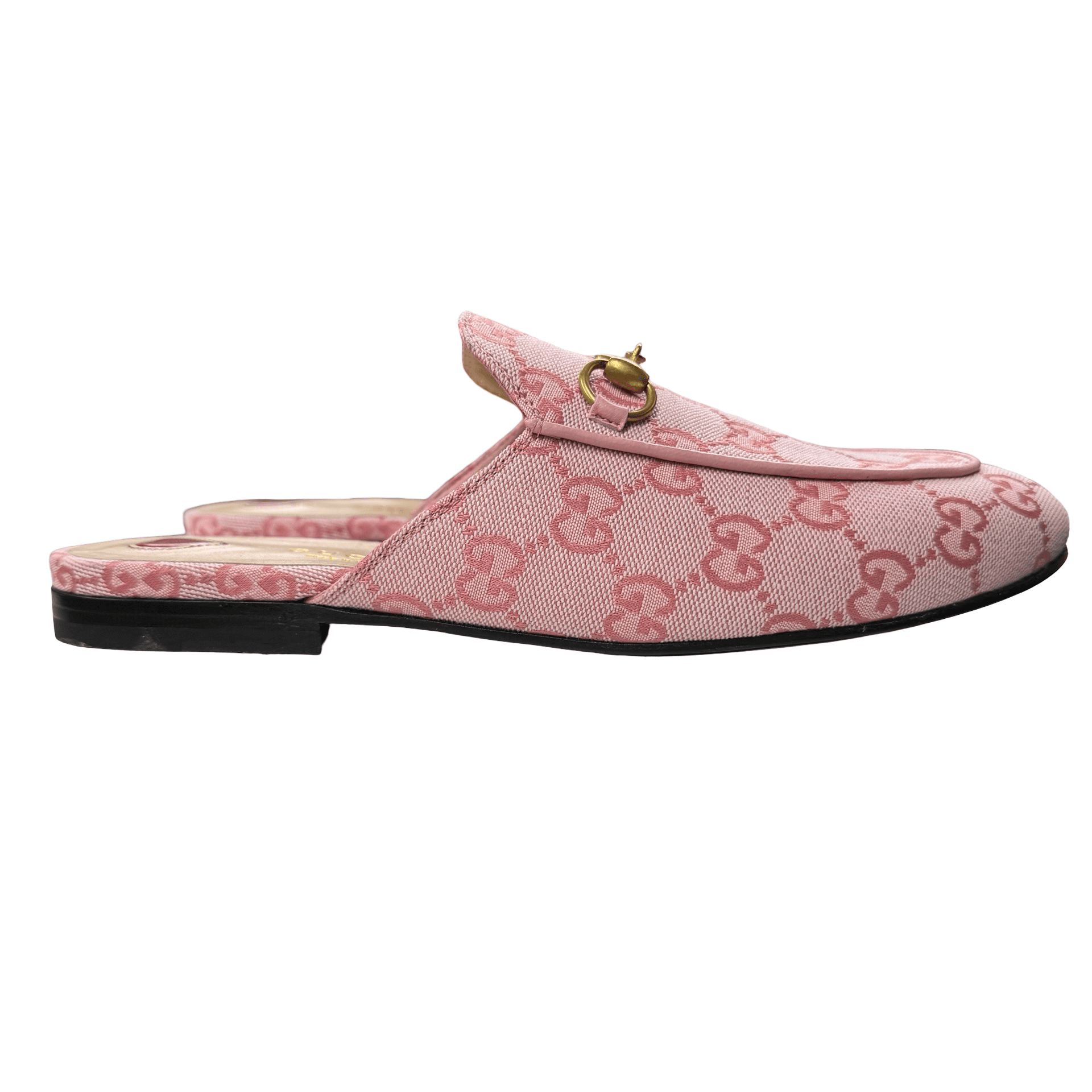 Gucci Princetown Monogram Mules Pink — photo 1 of 7