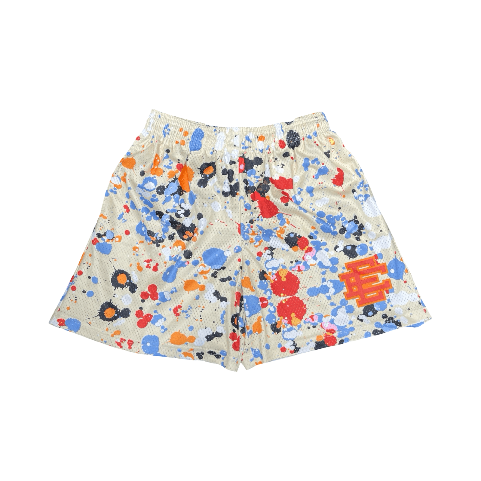 Eric Emanuel EE Basic Shorts Paint Splatter Beige Multi — photo 1 of 2