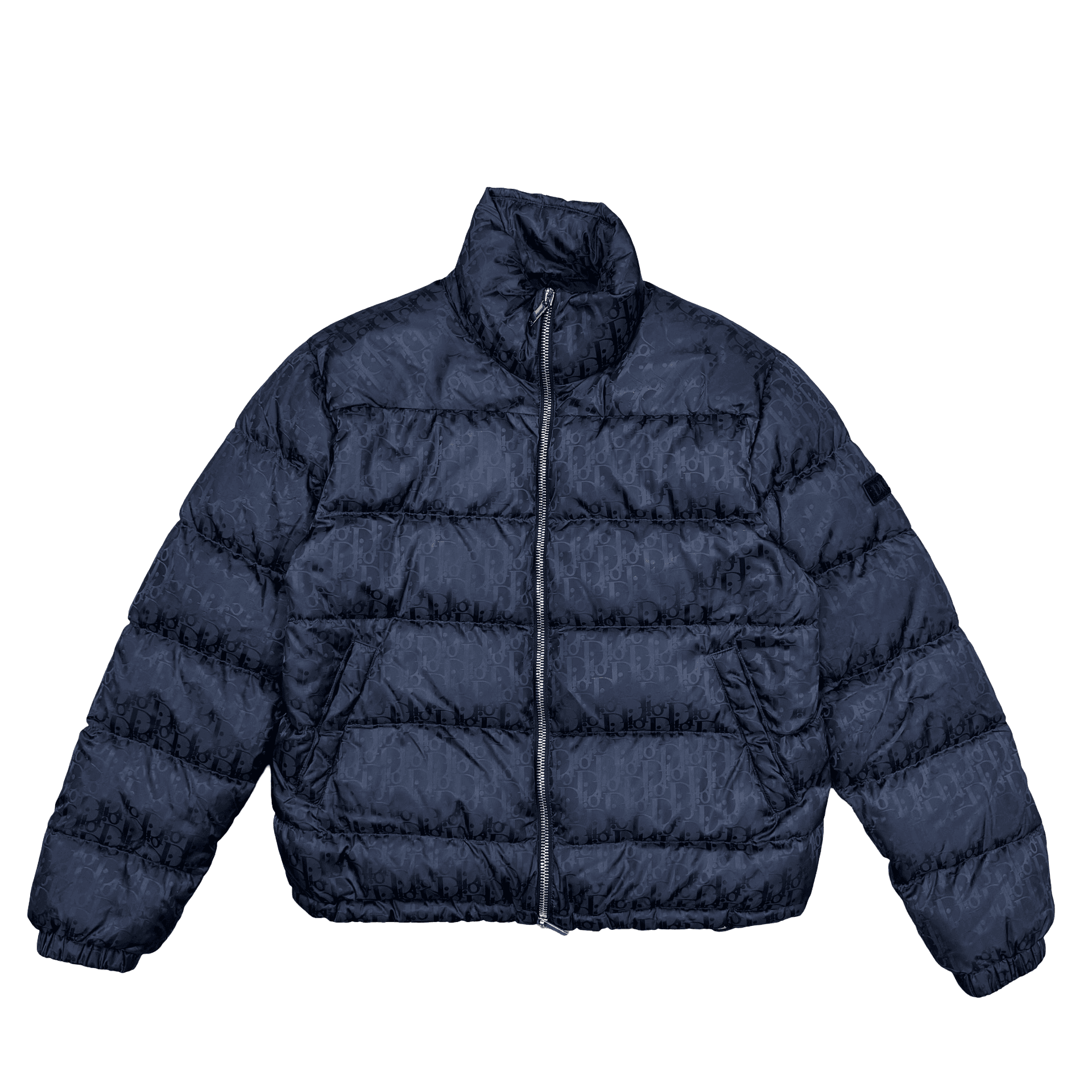 Dior Oblique Down Puffer Jacket Navy