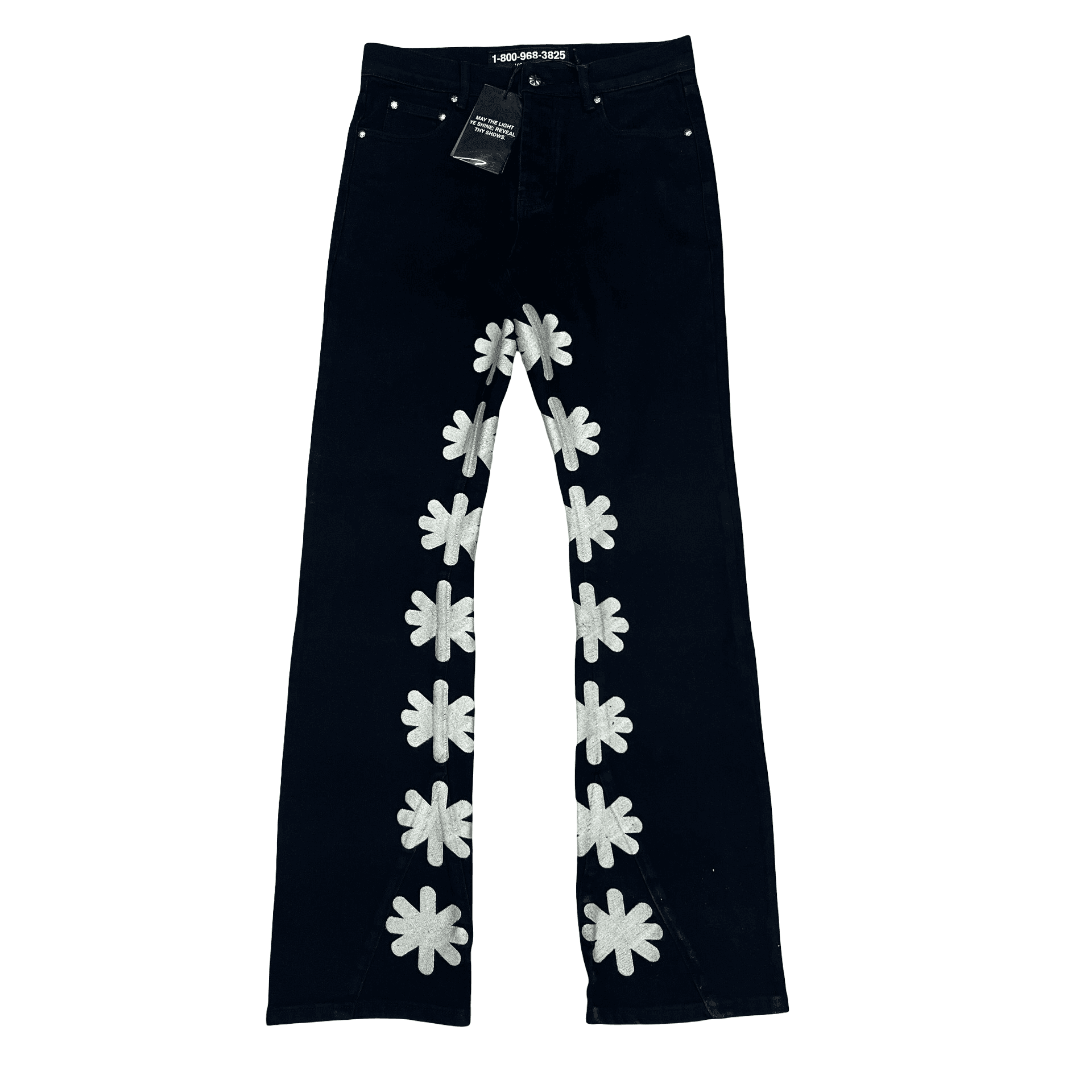 Lost SHDWS Sun Logo Denim Jeans Black Bone — photo 1 of 2