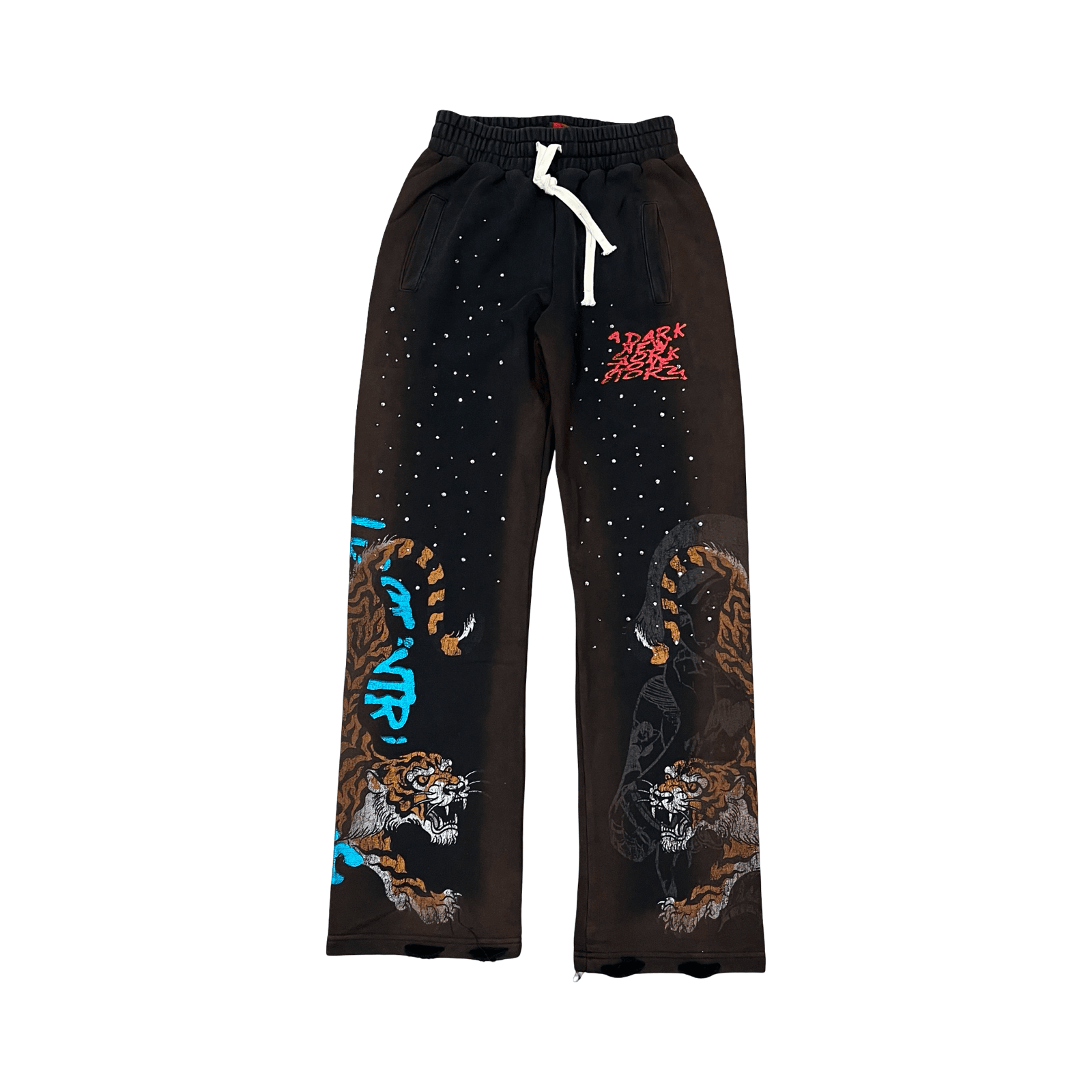 Lost Intricacy "Twin Tigers" Sweatpants Brown