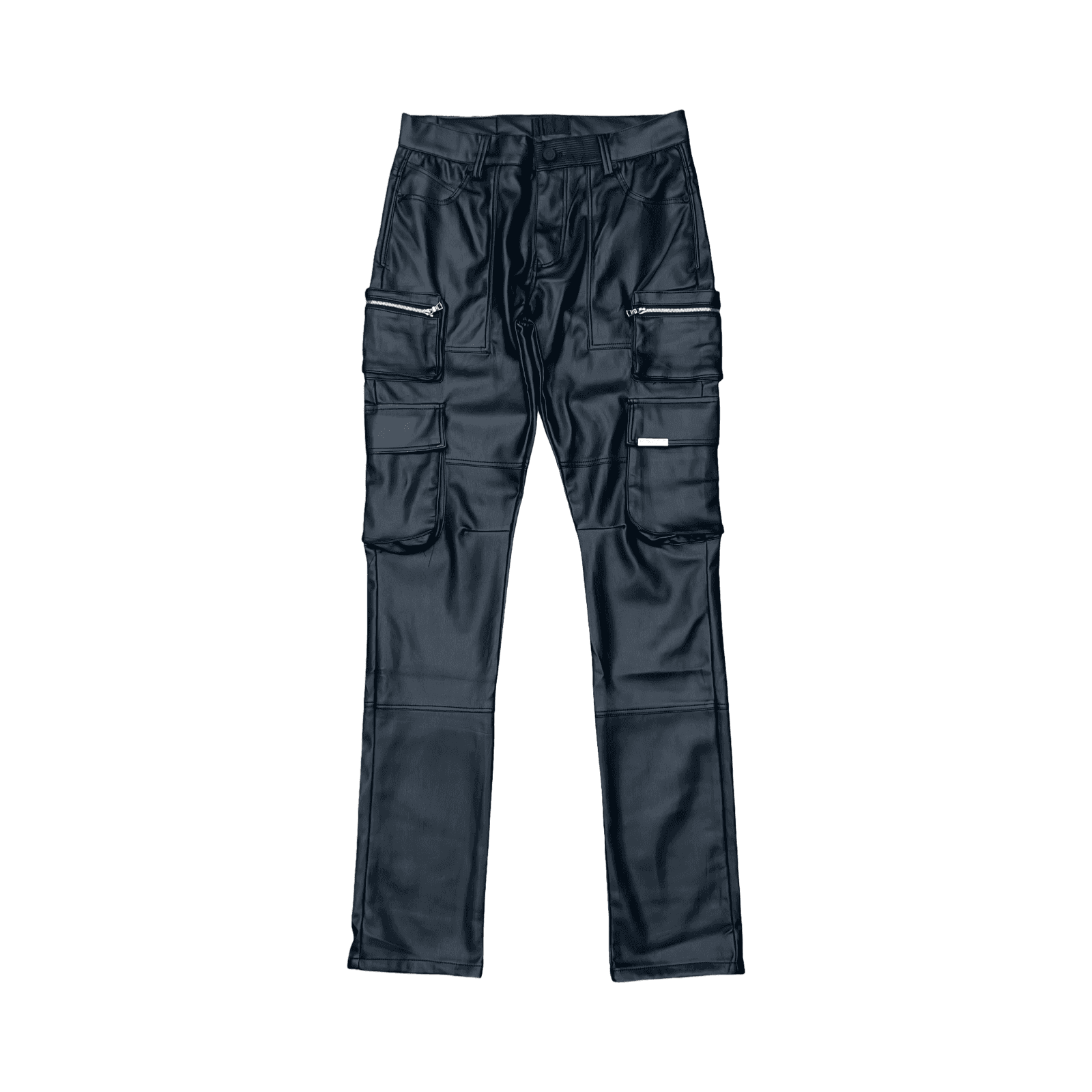 RTA State Black Leather Cargo Pants — photo 1 of 2
