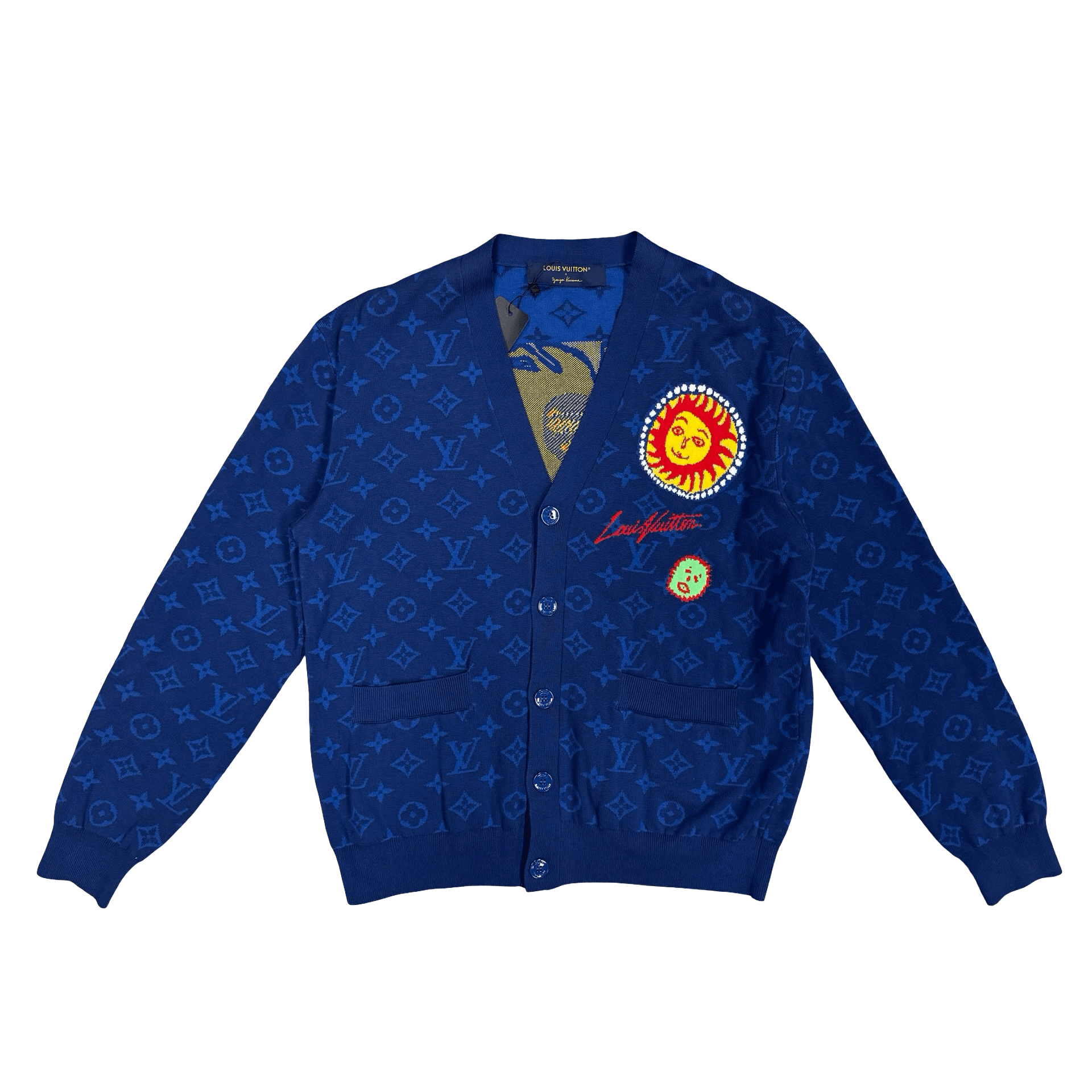 Louis Vuitton x Yayoi Kusama Monogram Cardigan Blue — photo 1 of 2