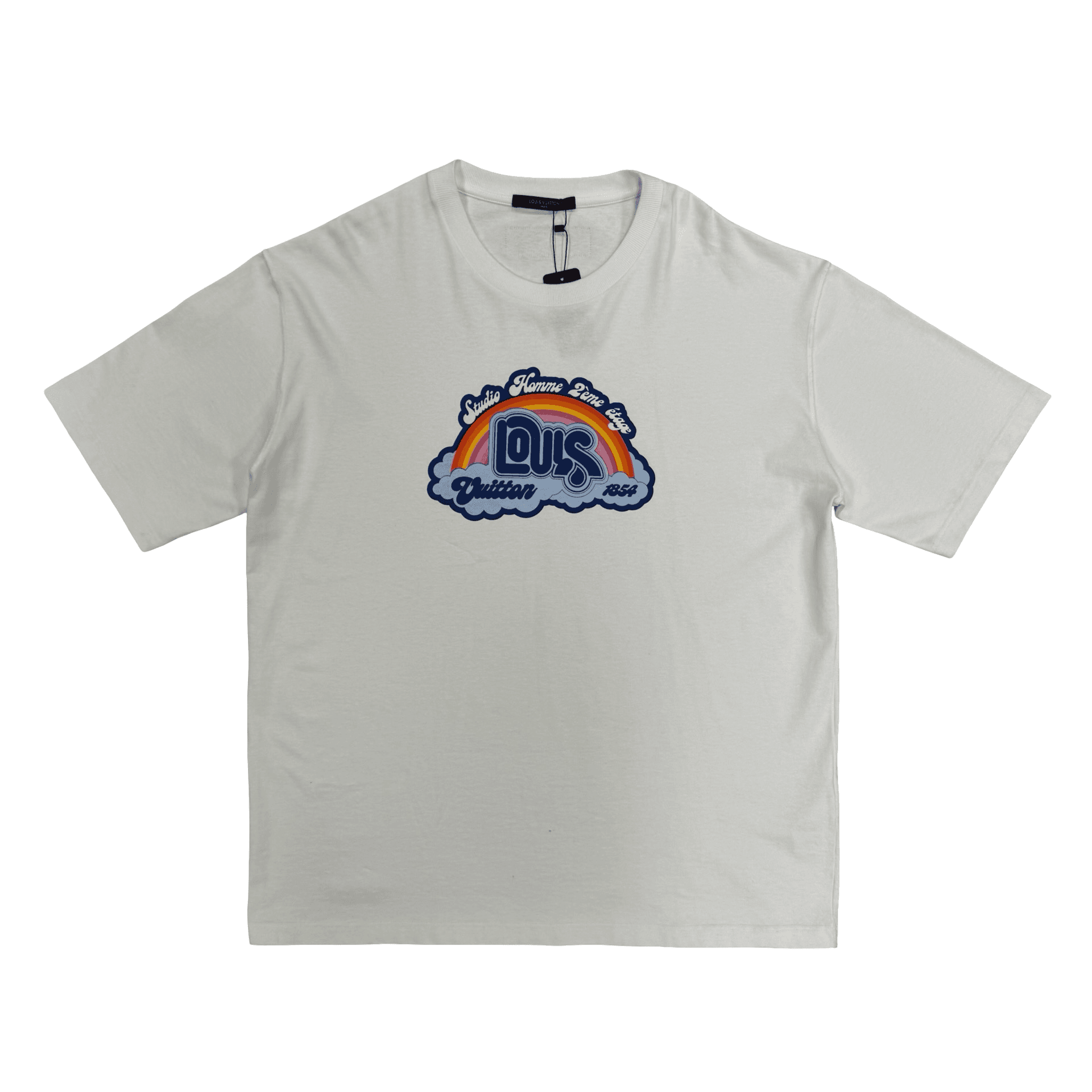 Louis Vuitton Rainbow Printed T-Shirt Milky White — photo 1 of 2