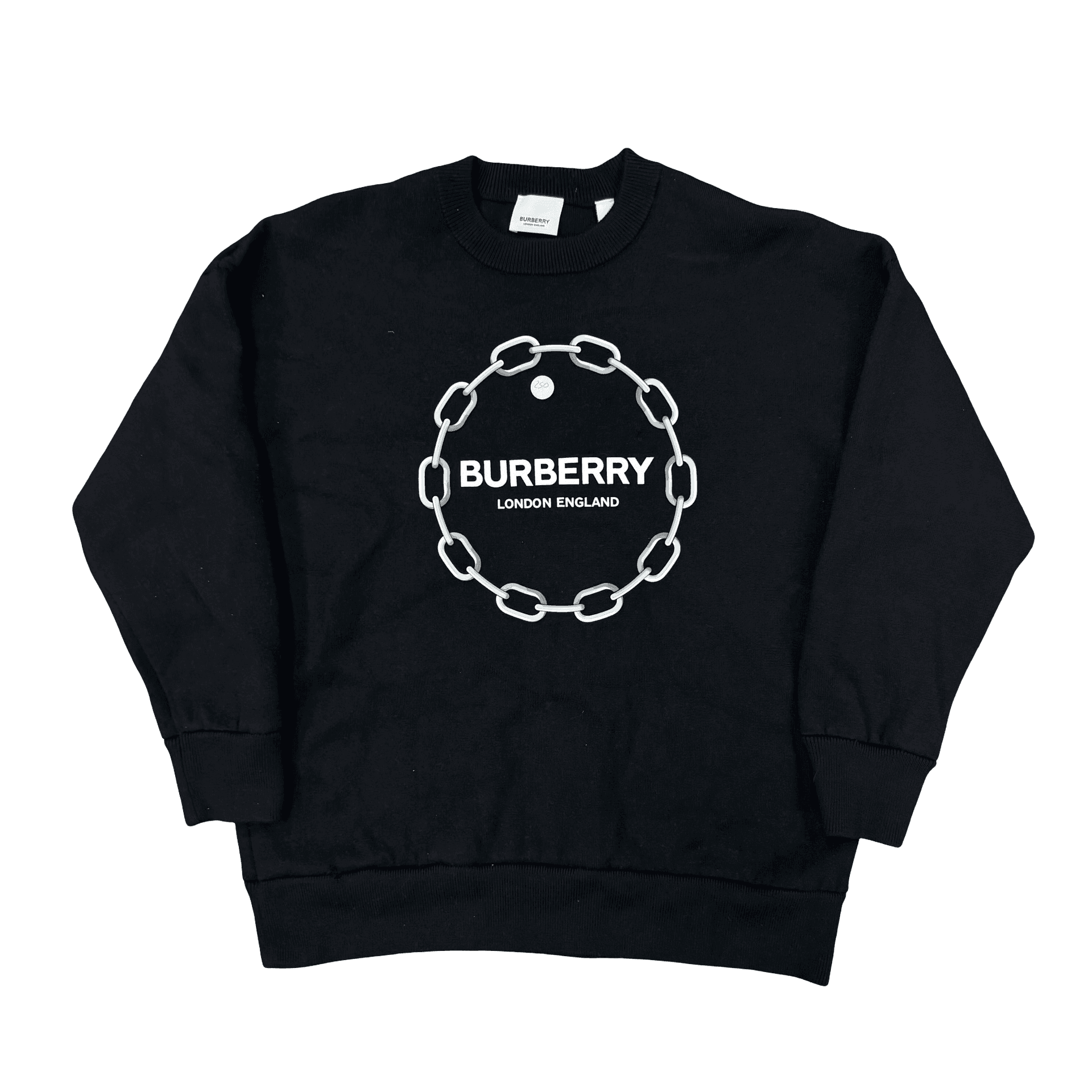 Burberry Chain Print Crewneck Sweatshirt Black — photo 1 of 2