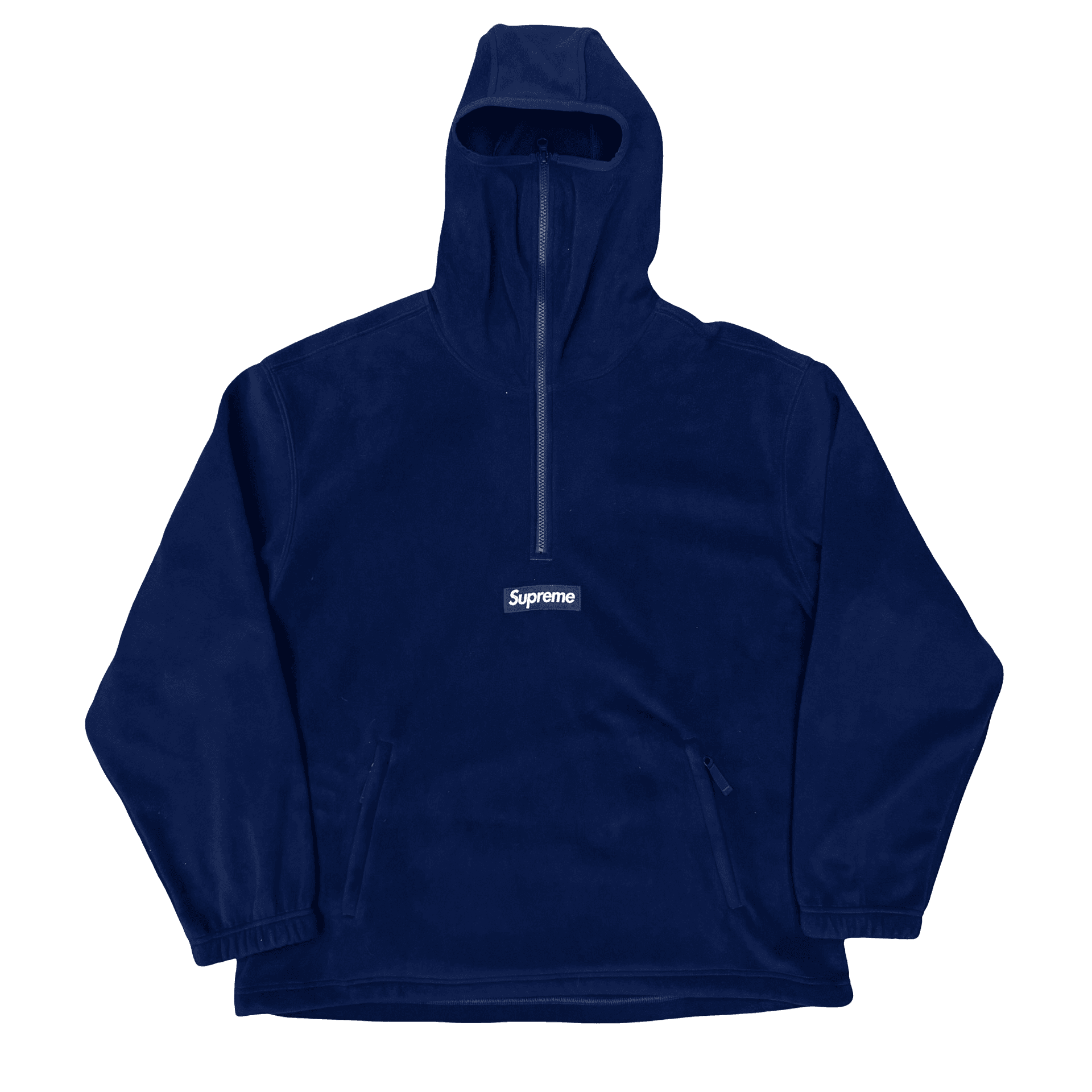 Supreme Plartec Facemask Half Zip Hoodie Blue — photo 1 of 2