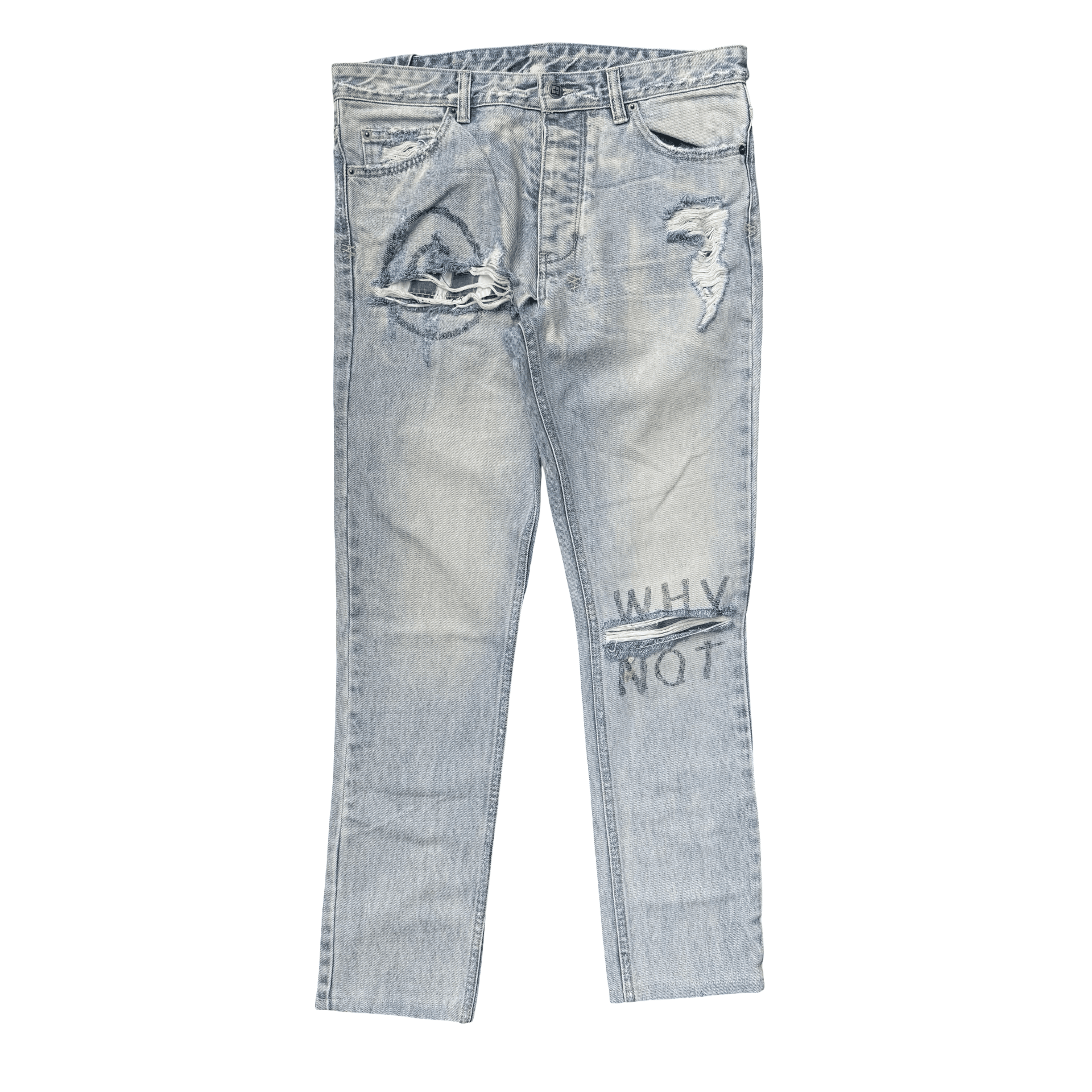 Ksubi Chitched Stoked Scribe Jeans Light Blue — photo 1 of 2