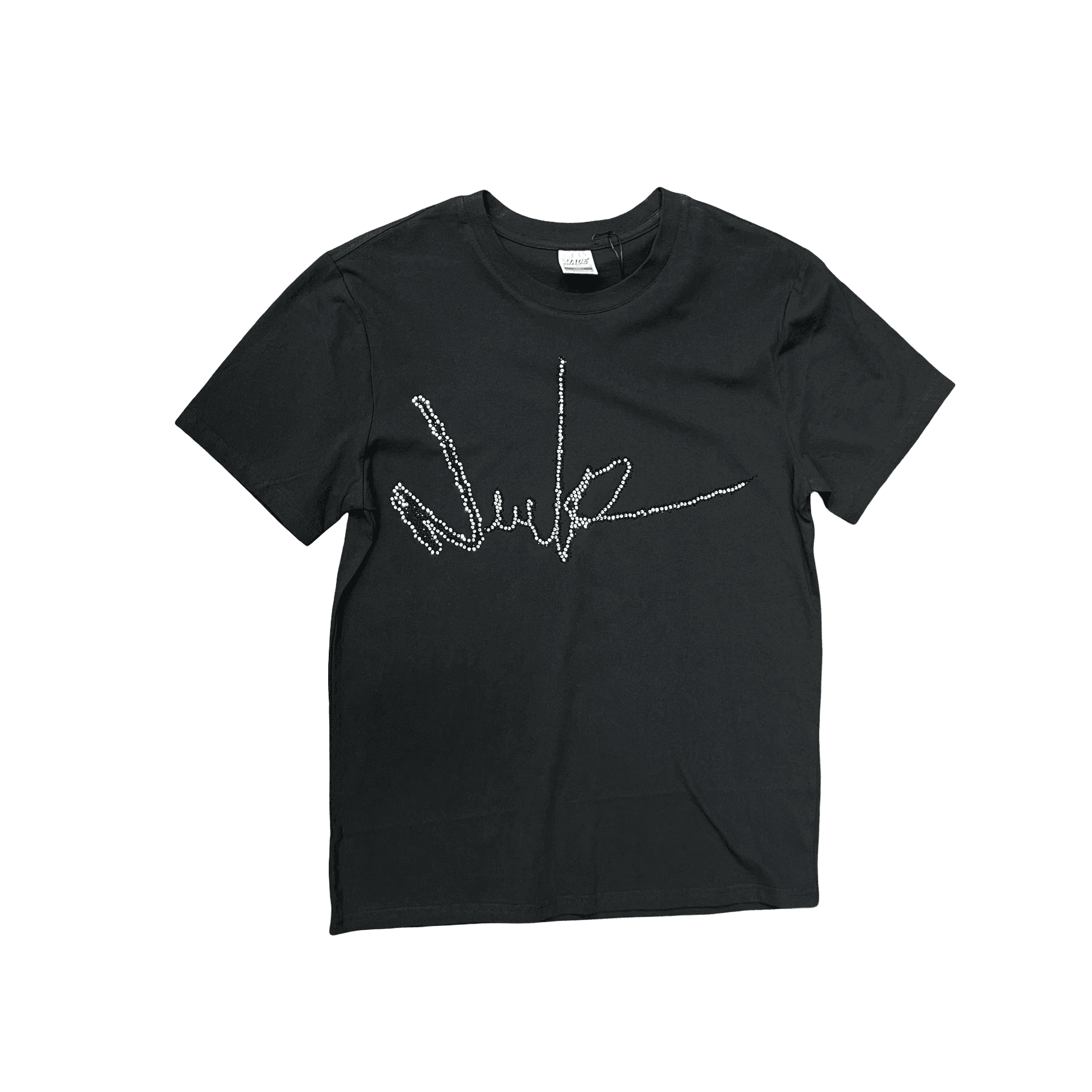 New Yrrk Black T-shirt Center Logo Black White Crystals — photo 1 of 2