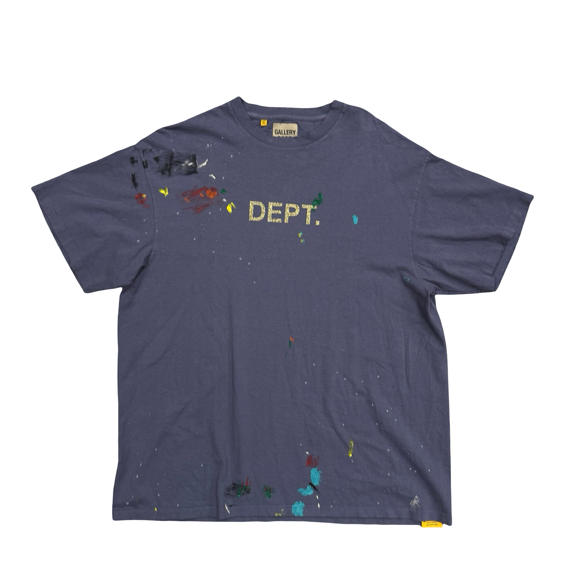 Gallery Dept. Dept Logo Hand Painted T-Shirt Navy — photo 1 of 2