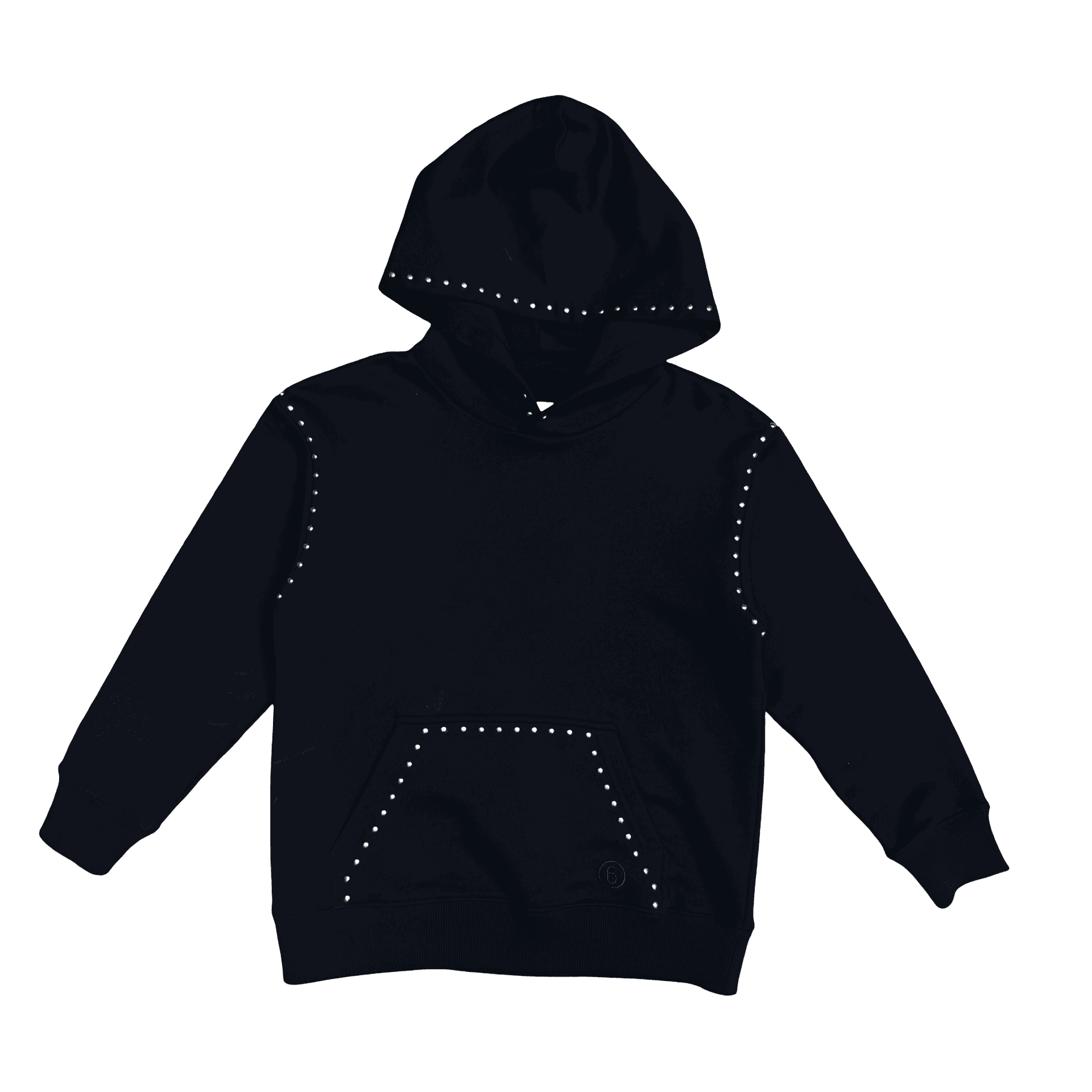 Maison Margiela MM6 Studded Hoodie Black — photo 1 of 2