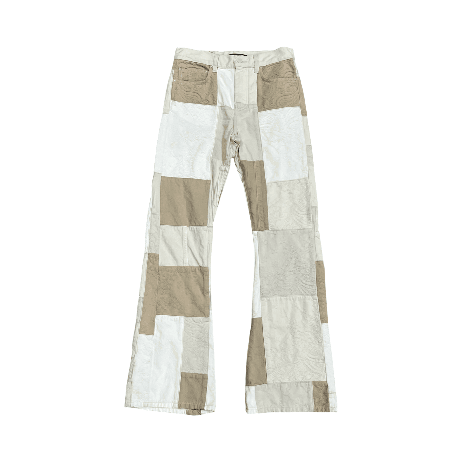 Amiri Bandana Patchwork Trucker Flare Pants