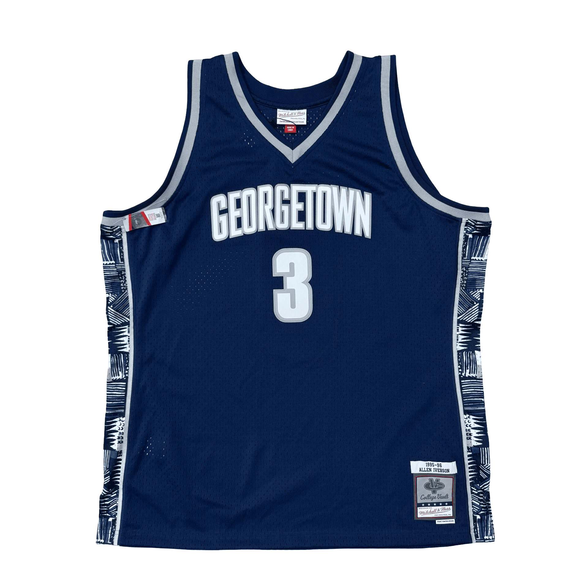 Mitchel & Ness Allen Iverson Georgetown Hoyas 1995-96 Swingman Jersey Navy — photo 1 of 2