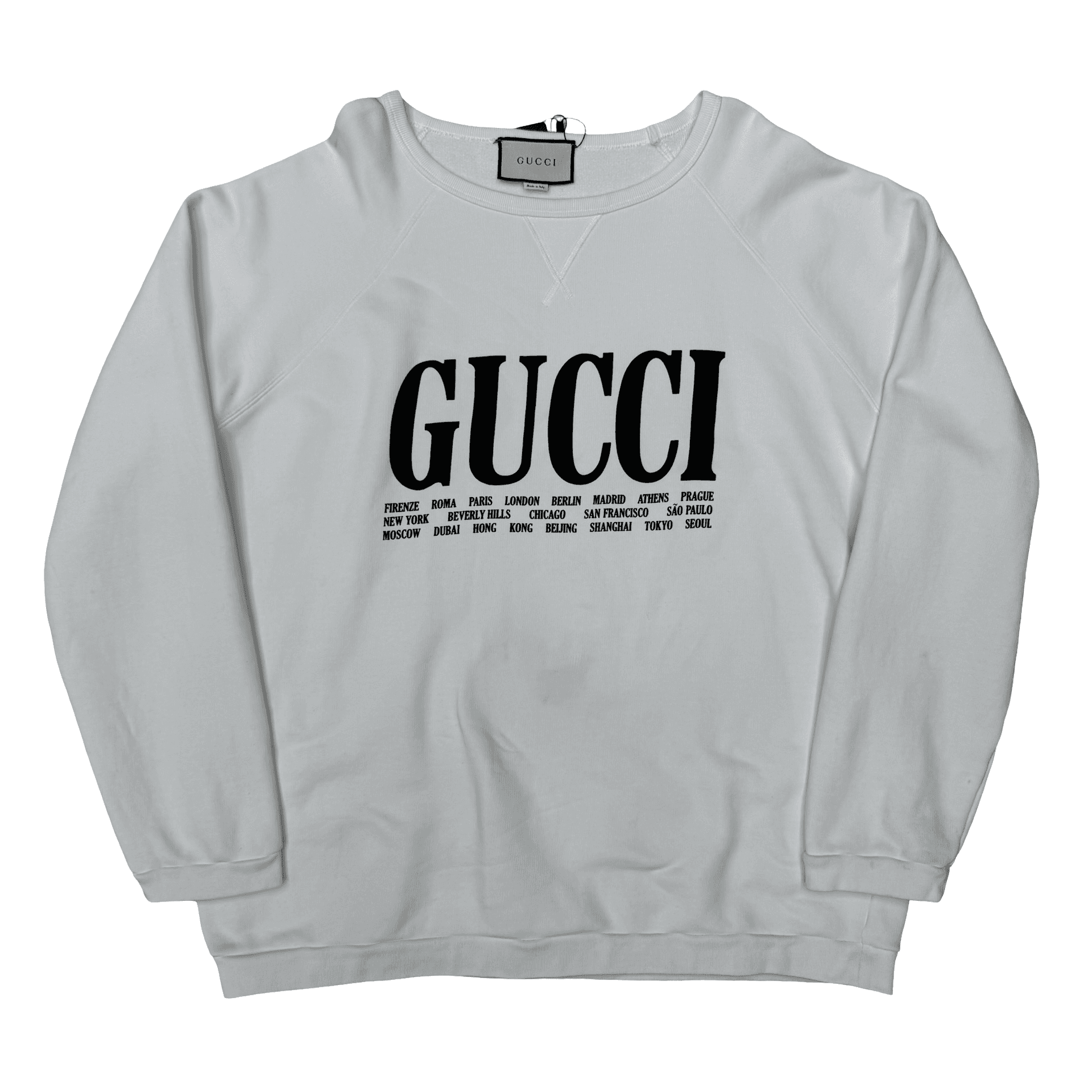 Gucci Cities Sweatshirt White Black — photo 1 of 2