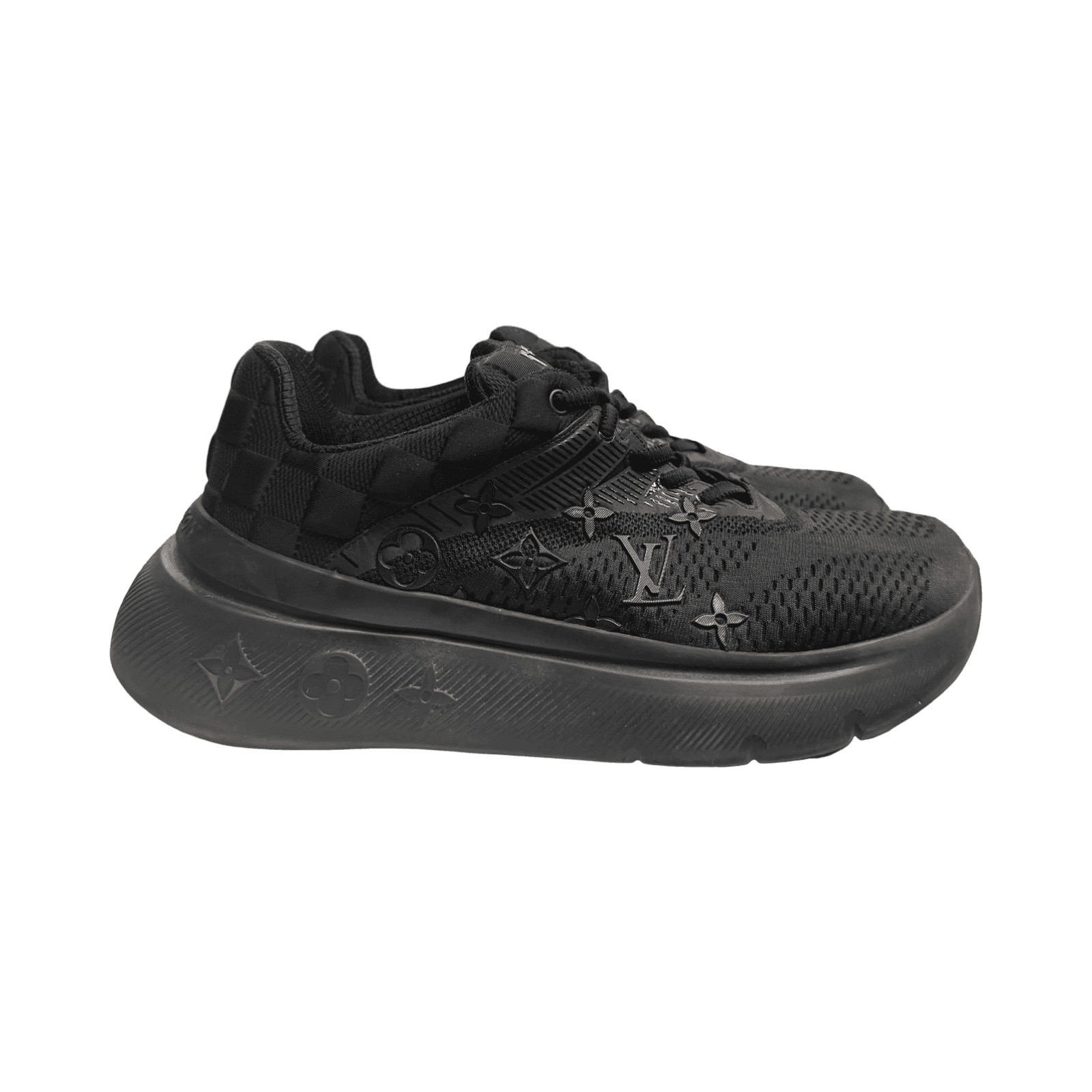 LV Show Up Monogram Rubber Black Trainers