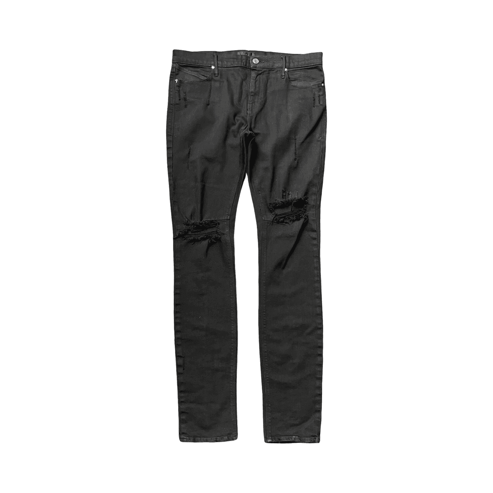 RTA Distressed Skinny Jeans Black