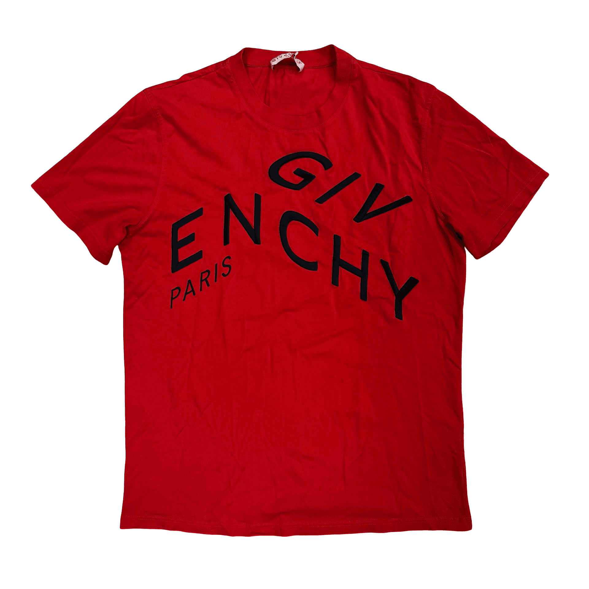 Givenchy Refracted Embroidered Logo Oversized T-Shirt Red — photo 1 of 2