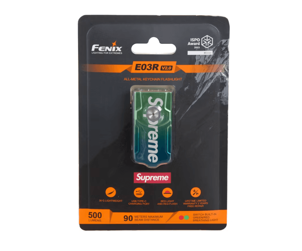 Supreme Fenix E03R Flashlight Keychain Multicolor
