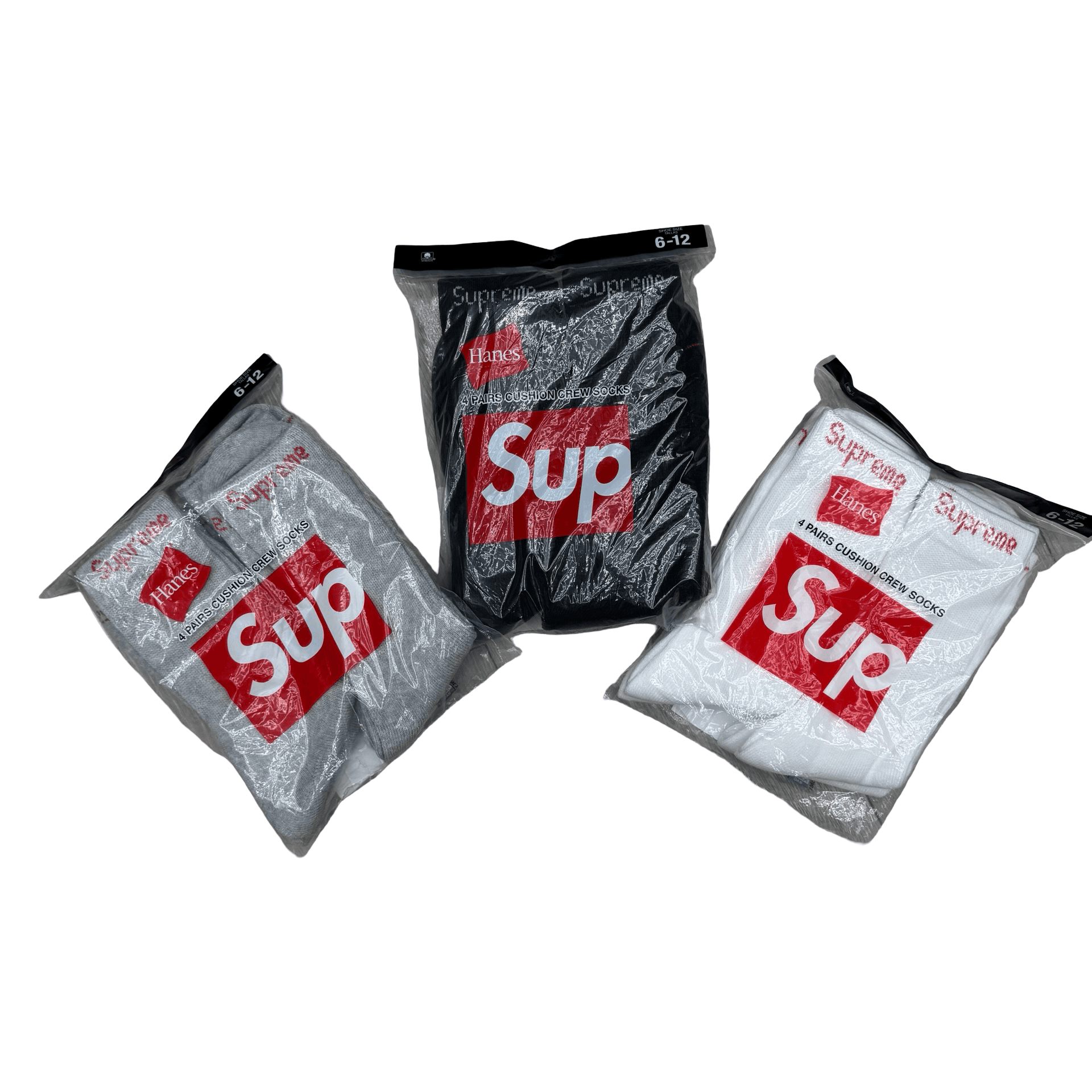 Supreme x Hanes Crew Socks (4 Pack) — photo 1 of 7