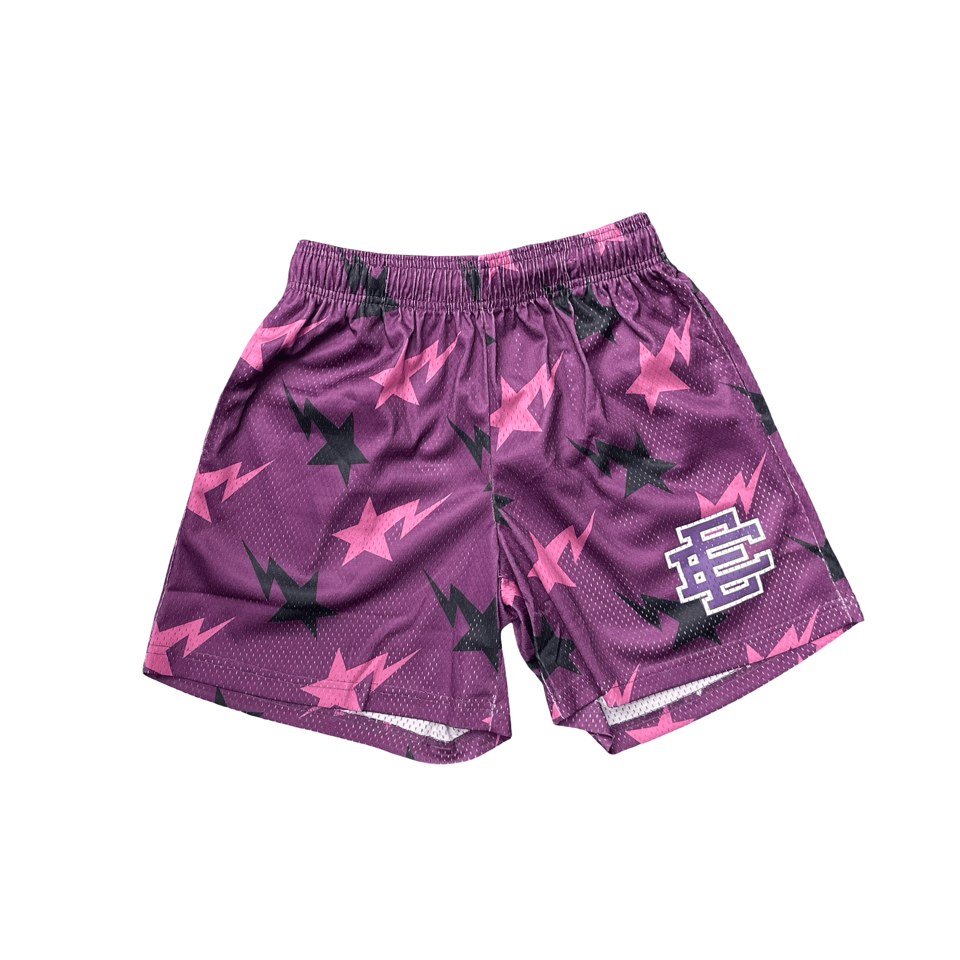 Eric Emanuel X Bape Miami Basic Shorts Purple — photo 1 of 2
