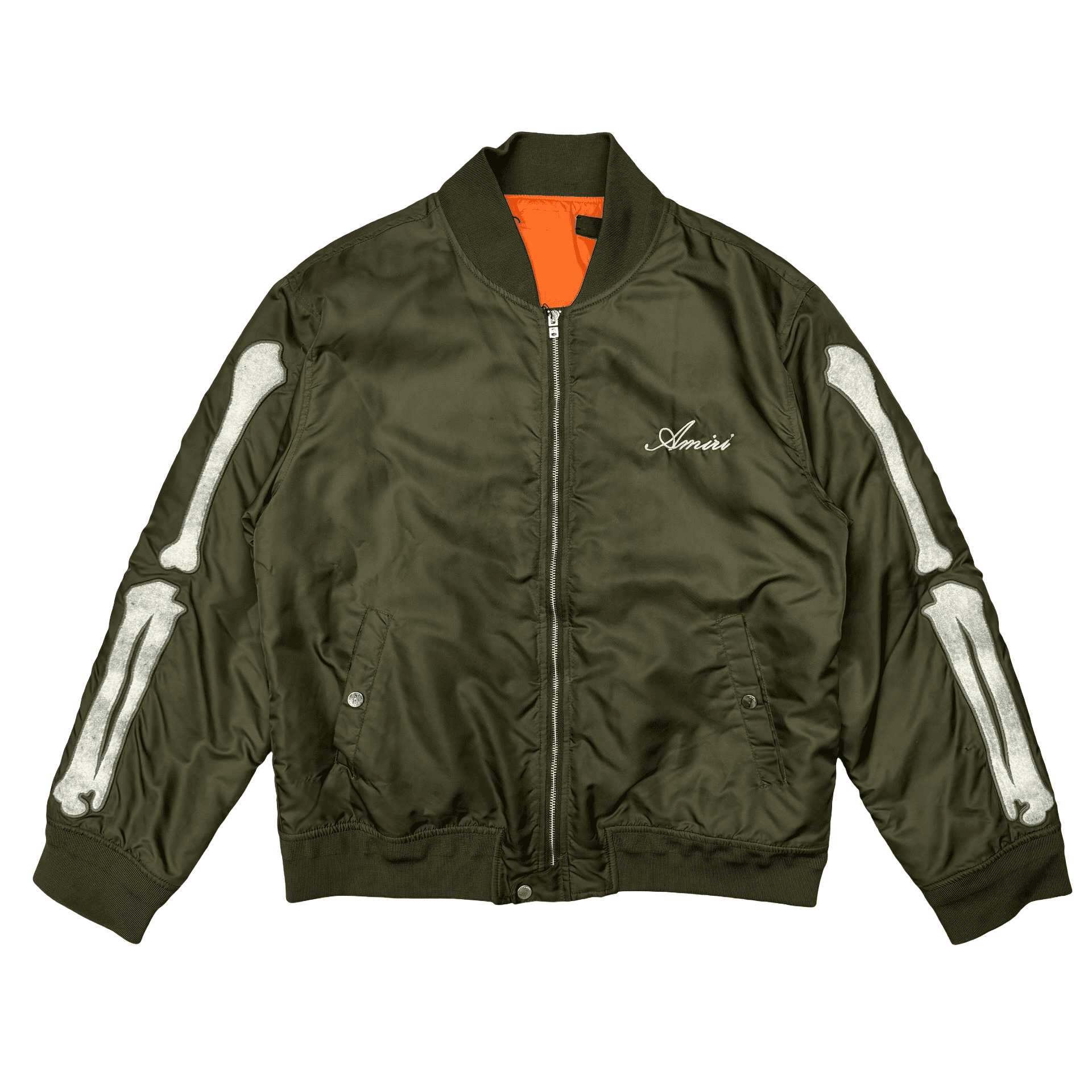 Amiri Bones Bomber Jacket Olive — photo 1 of 2