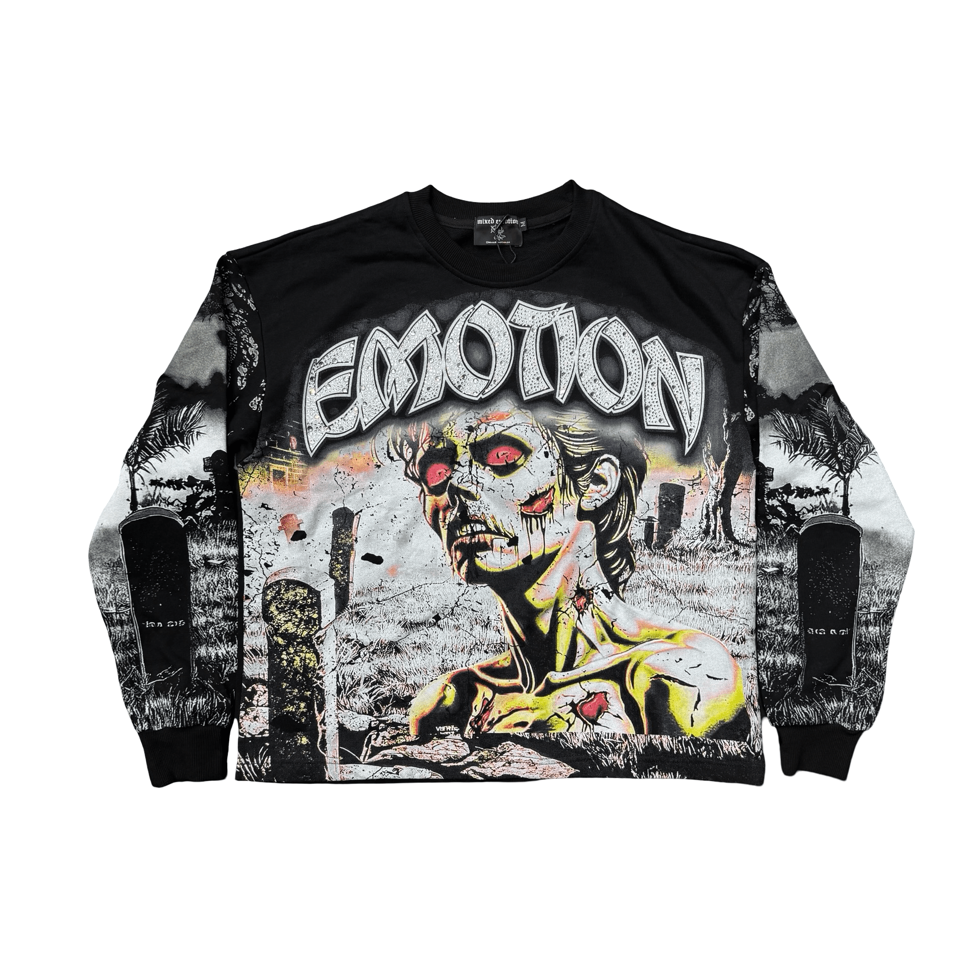 Mixed Emotions Tombstone L/S T-Shirt Black — photo 1 of 2