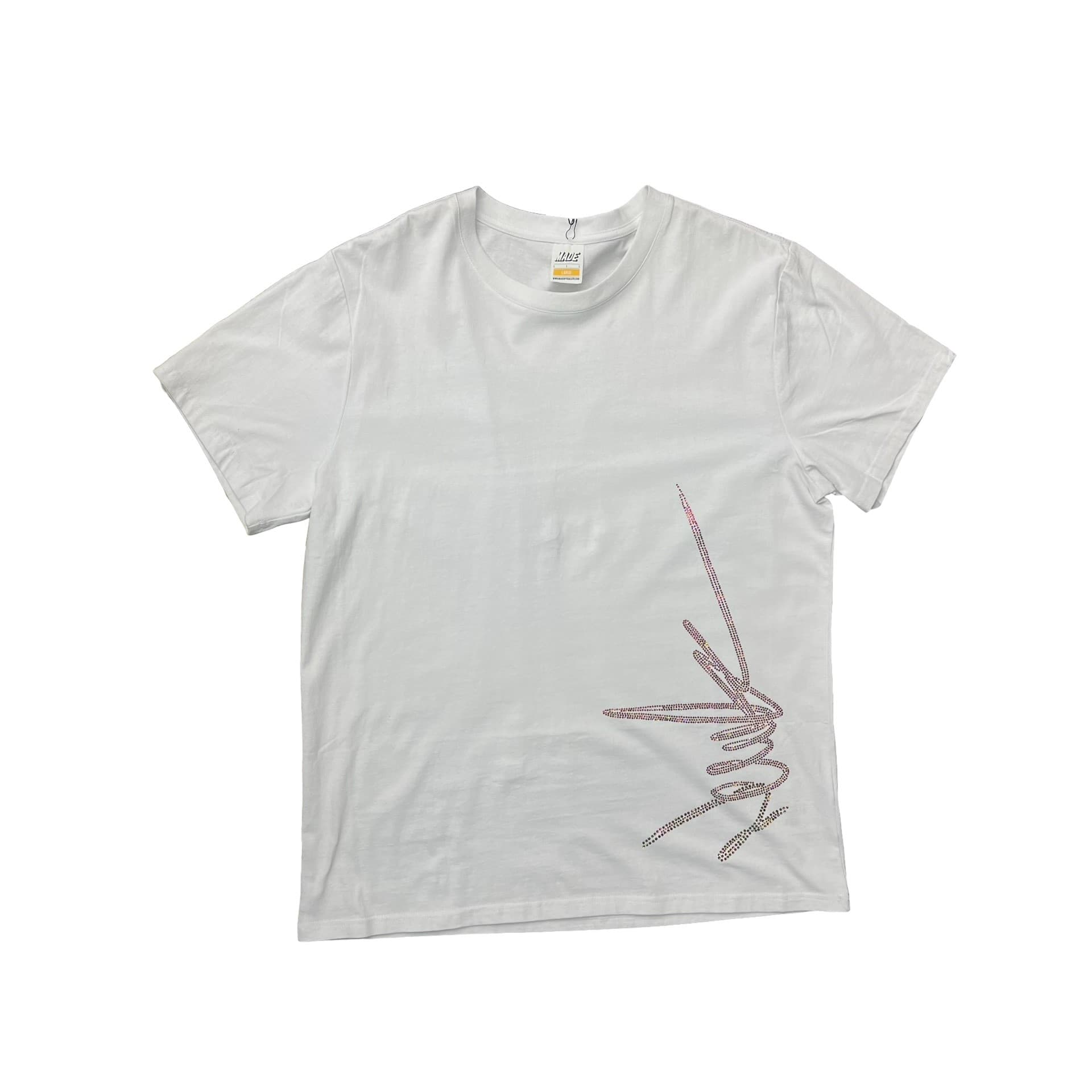 New Yrrk White T-shirt Side Logo Rainbow Crystal — photo 1 of 2