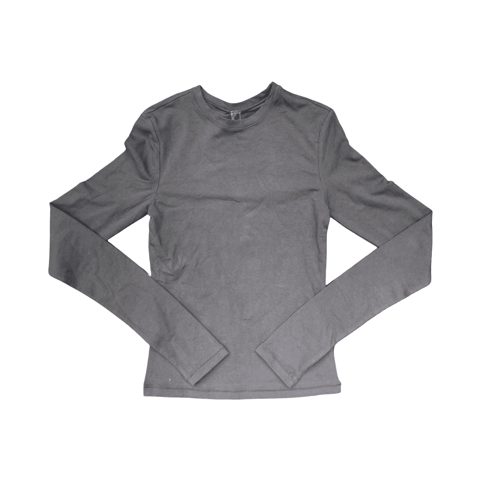 Skims Cotton Jersey Long Sleeve T-shirt Ash — photo 1 of 2