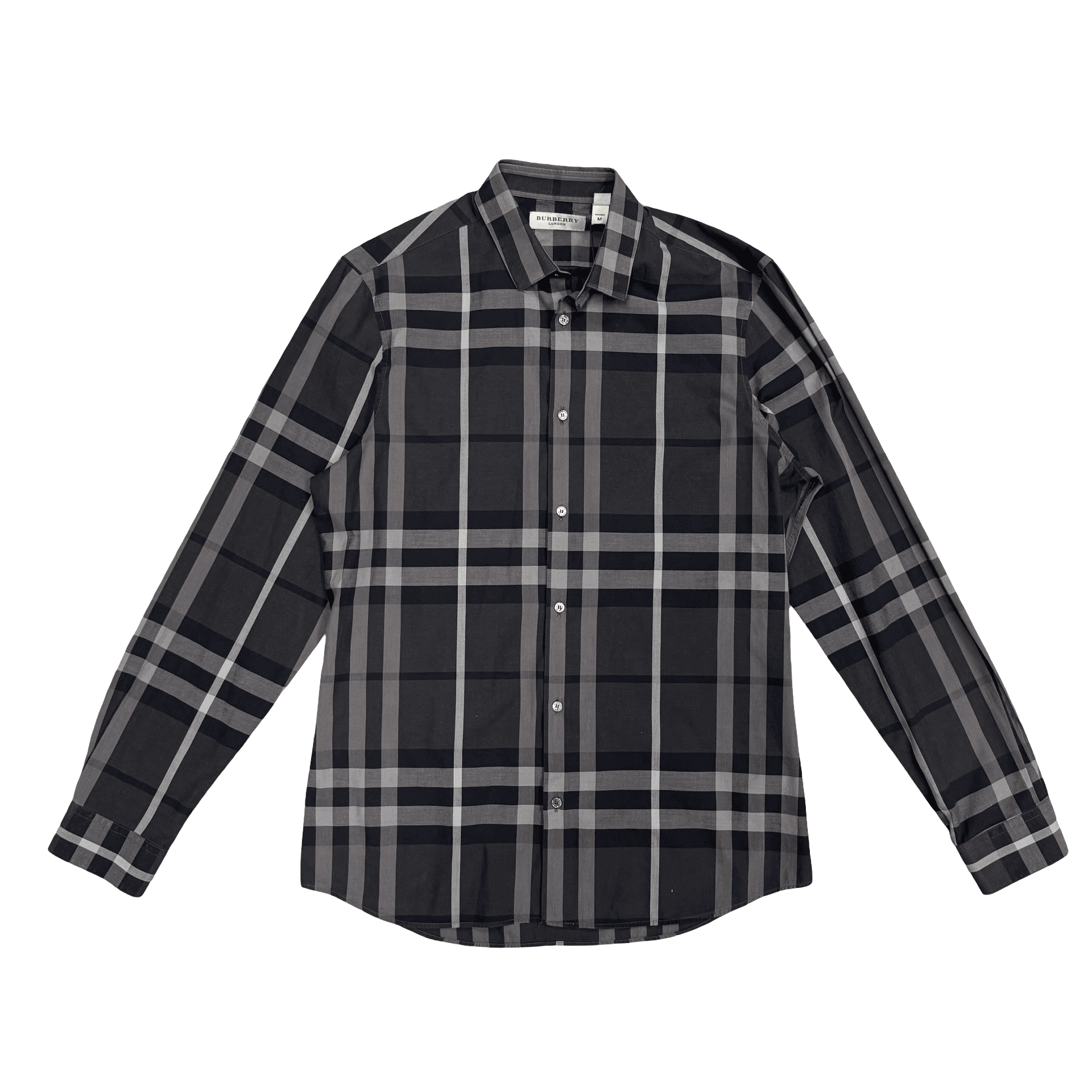Burberry Check Cotton Shirt Grey — photo 1 of 2
