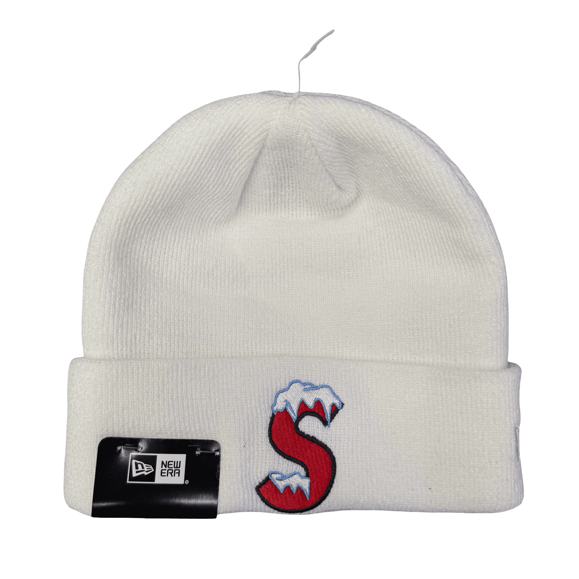 Supreme New Era S Logo Beanie White