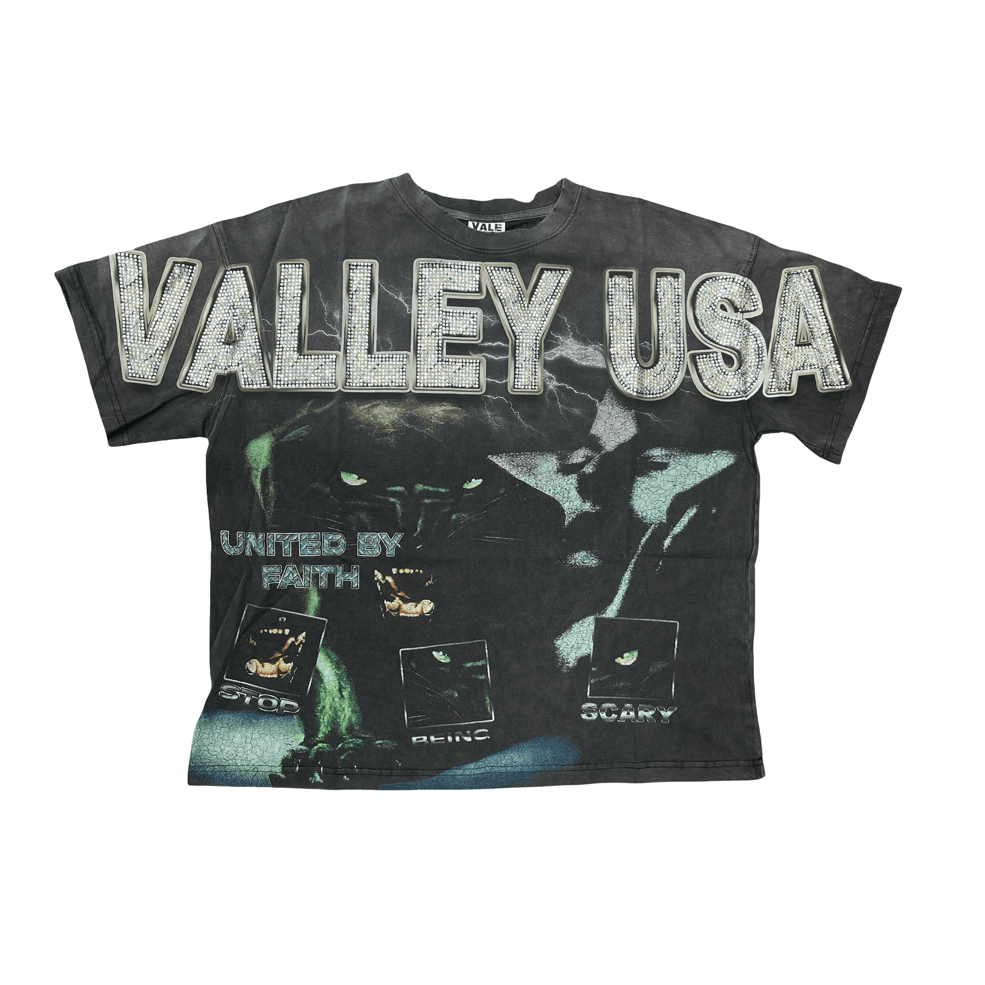 Vale Forever Faith Bling Tee Black