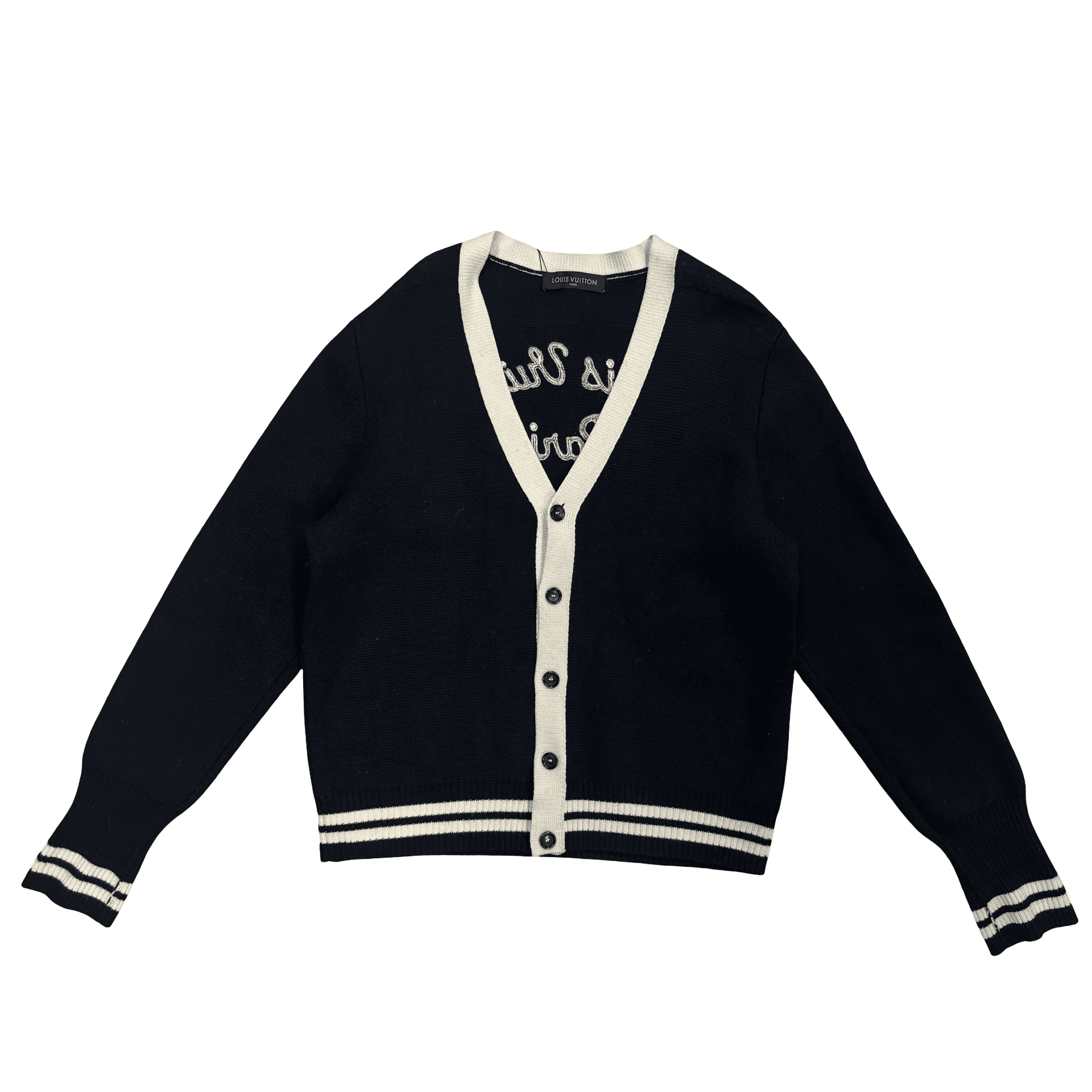 Louis Vuitton Wool Knit Cardigan Black — photo 1 of 2