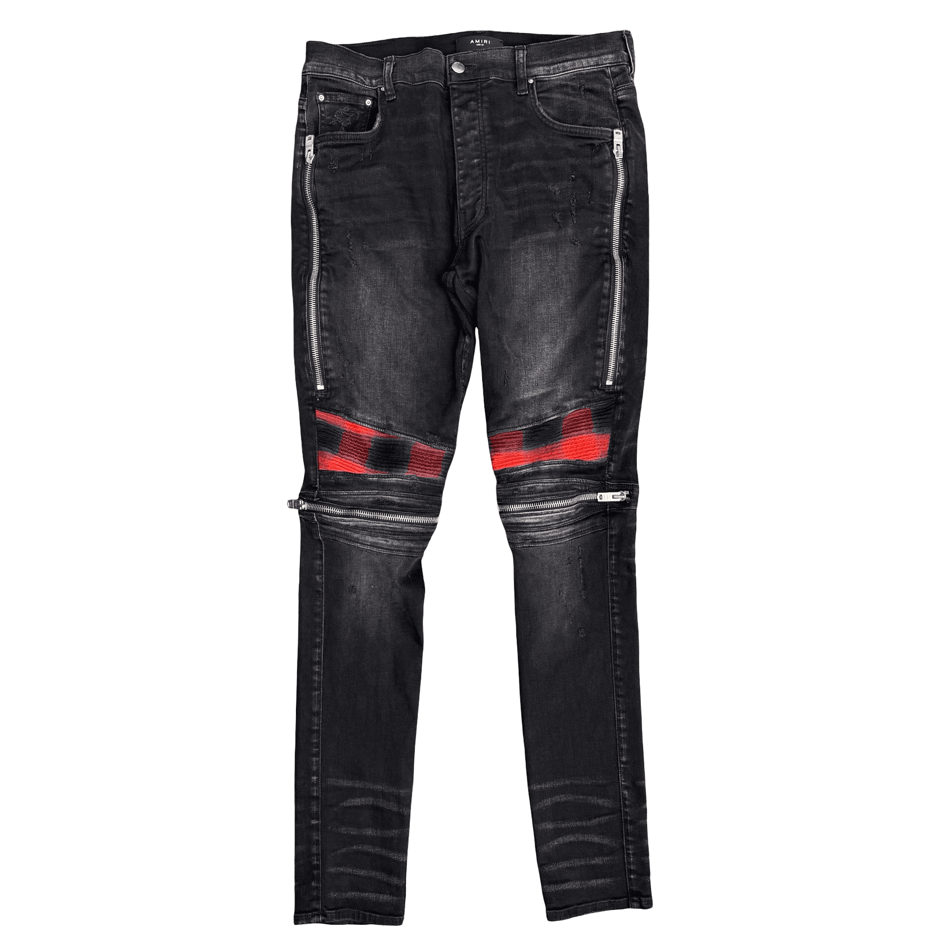 Amiri Plaid MX2 Jeans Aged Black — photo 1 of 2