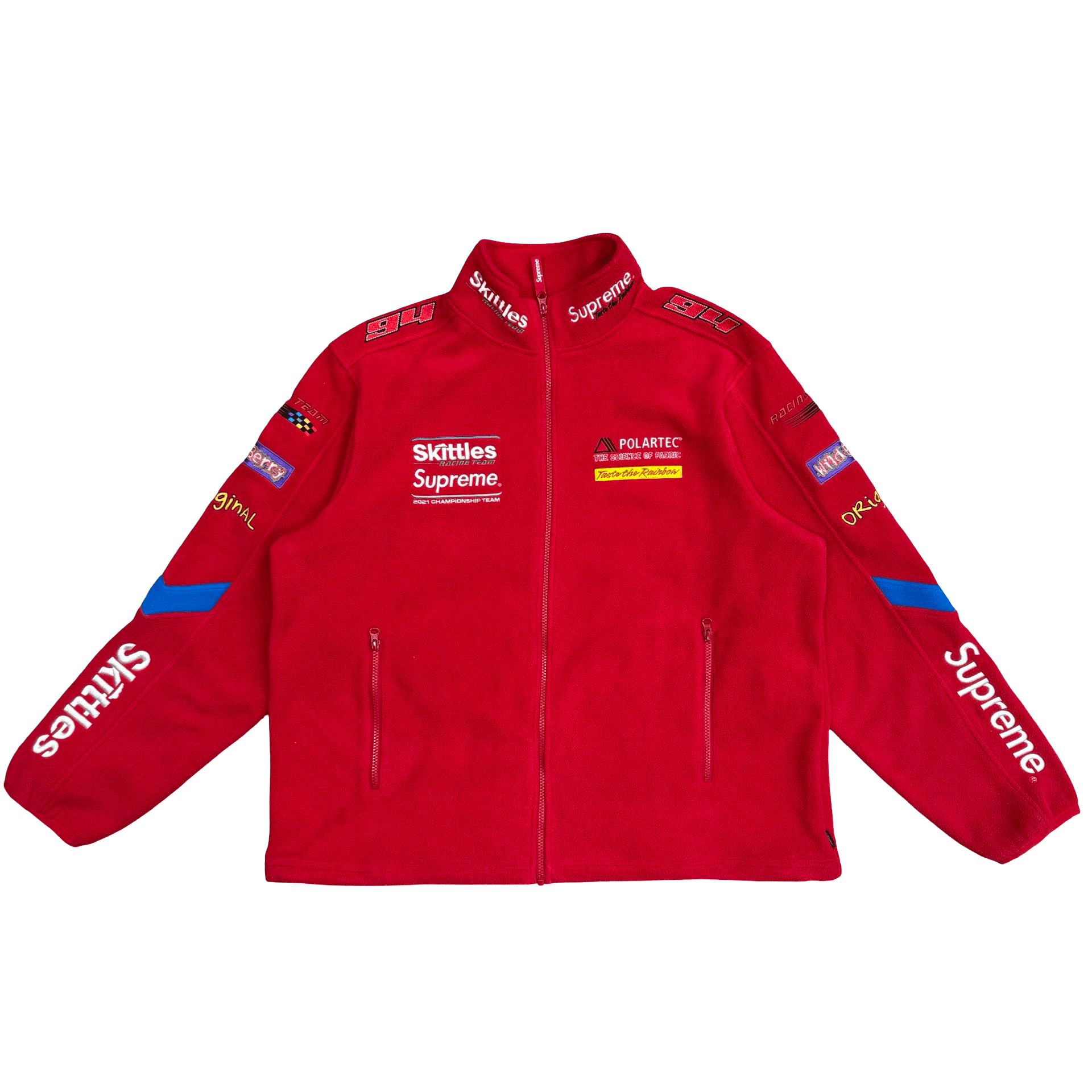 Supreme x Skittles x Polartec Jacket Red
