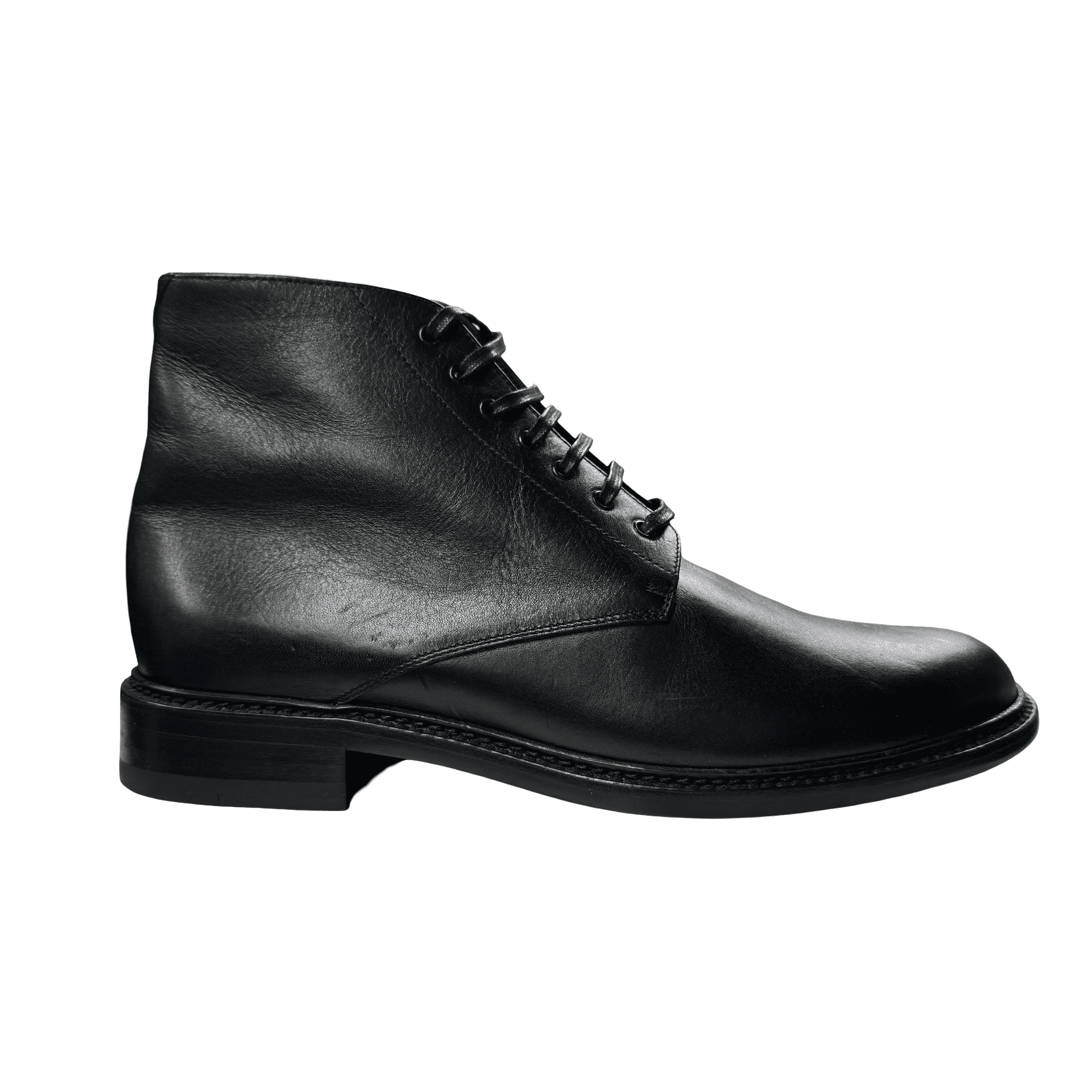 Saint Laurent Army 20 Lace Up Boot Black