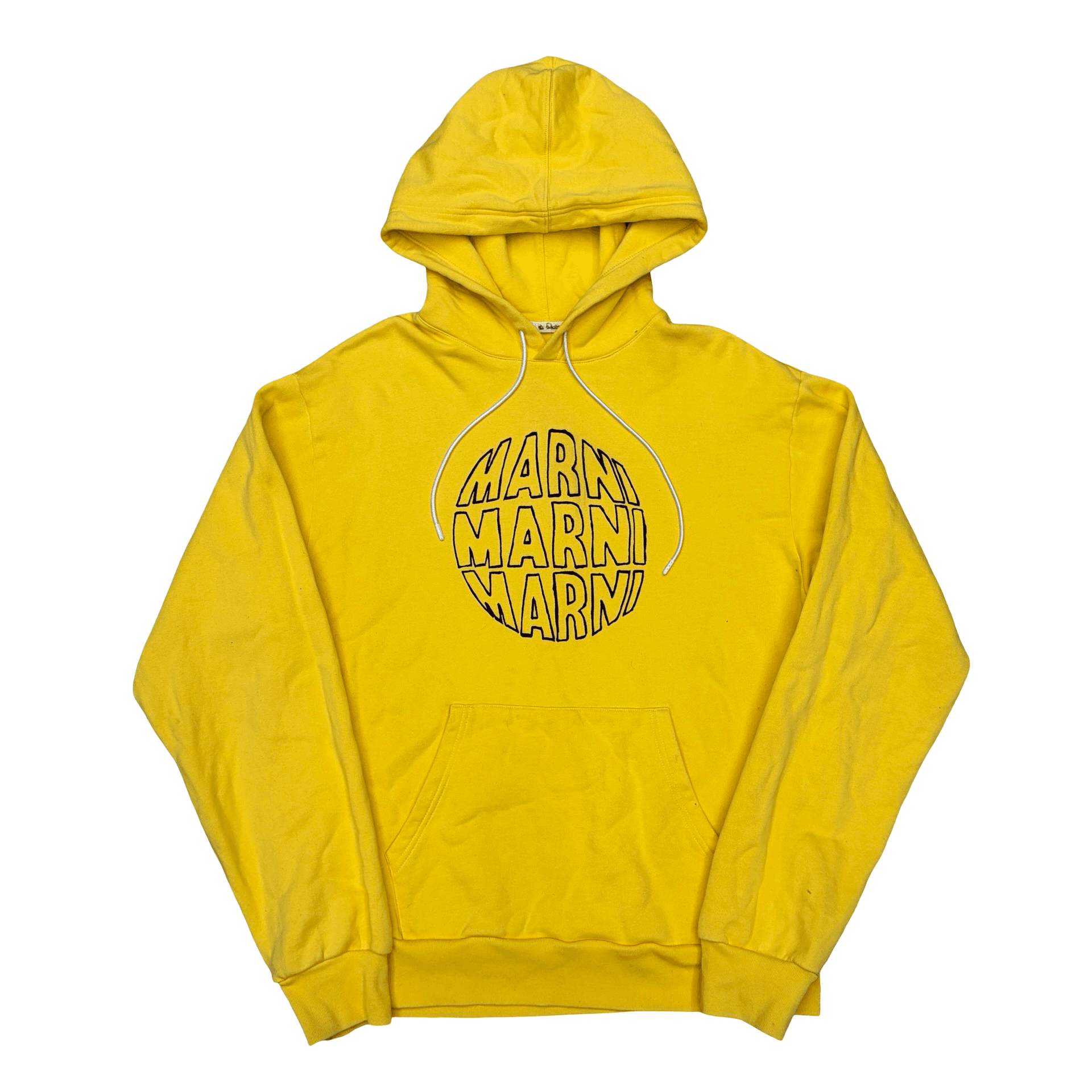 Marni Circular Logo Hoodie Yellow — photo 1 of 2