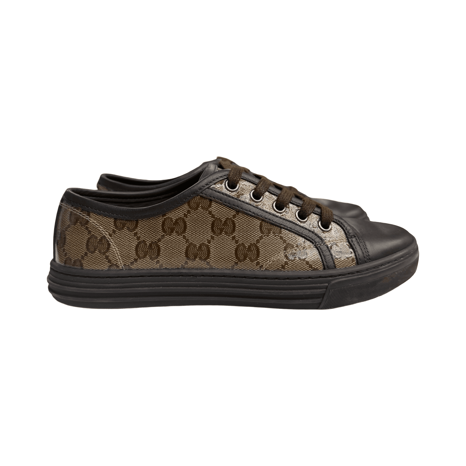 Gucci GG Leather Canvas Monogram Brown Low — photo 1 of 7