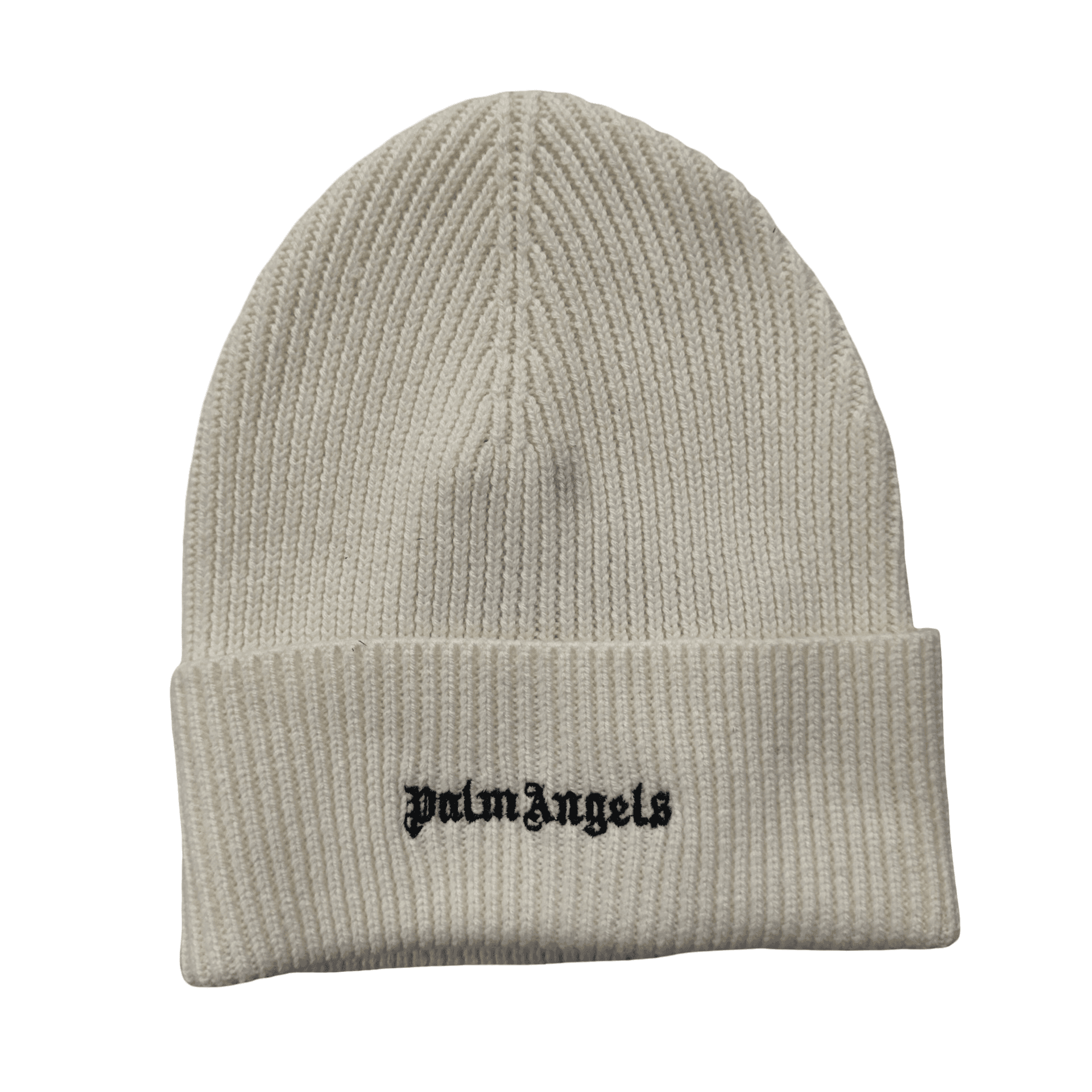 Palm Angels Logo Beanie White