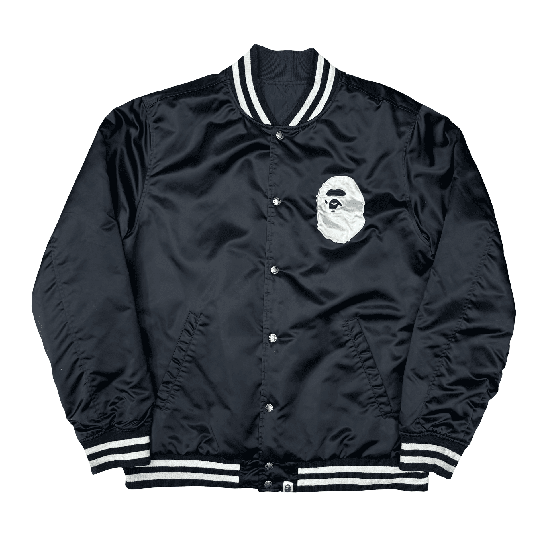 SS22 BAPE Reversible Happy New Year Jacket Black Blue — photo 1 of 3