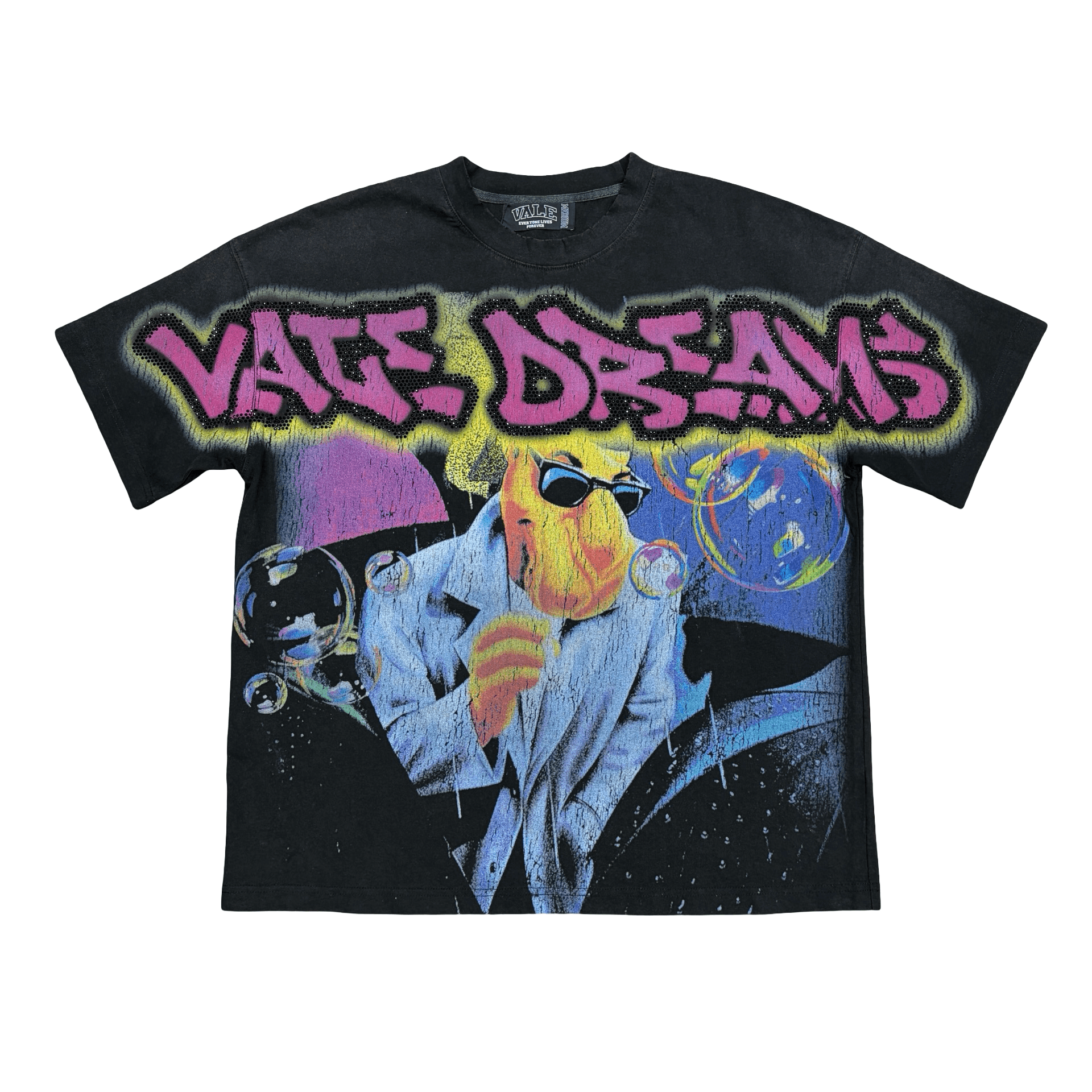 Vale Forever Camel Bling Big Tee Black