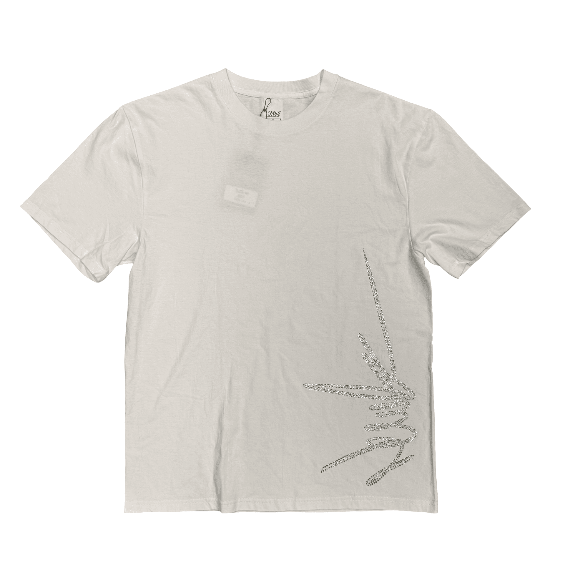 New Yrrk White Yellow Crystal Logo T-Shirt White — photo 1 of 2