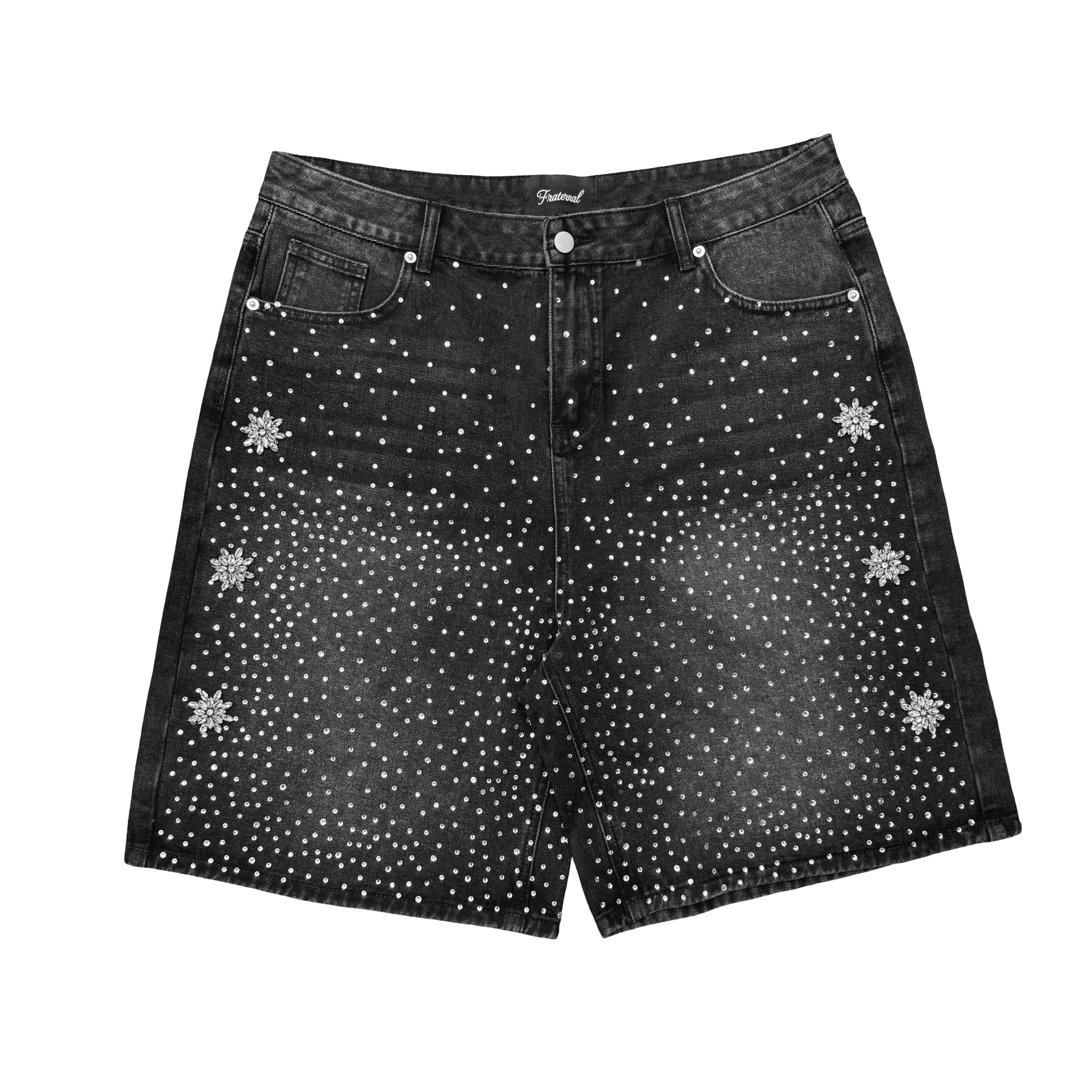 Fraternal Astro Jean Shorts Black — photo 1 of 2