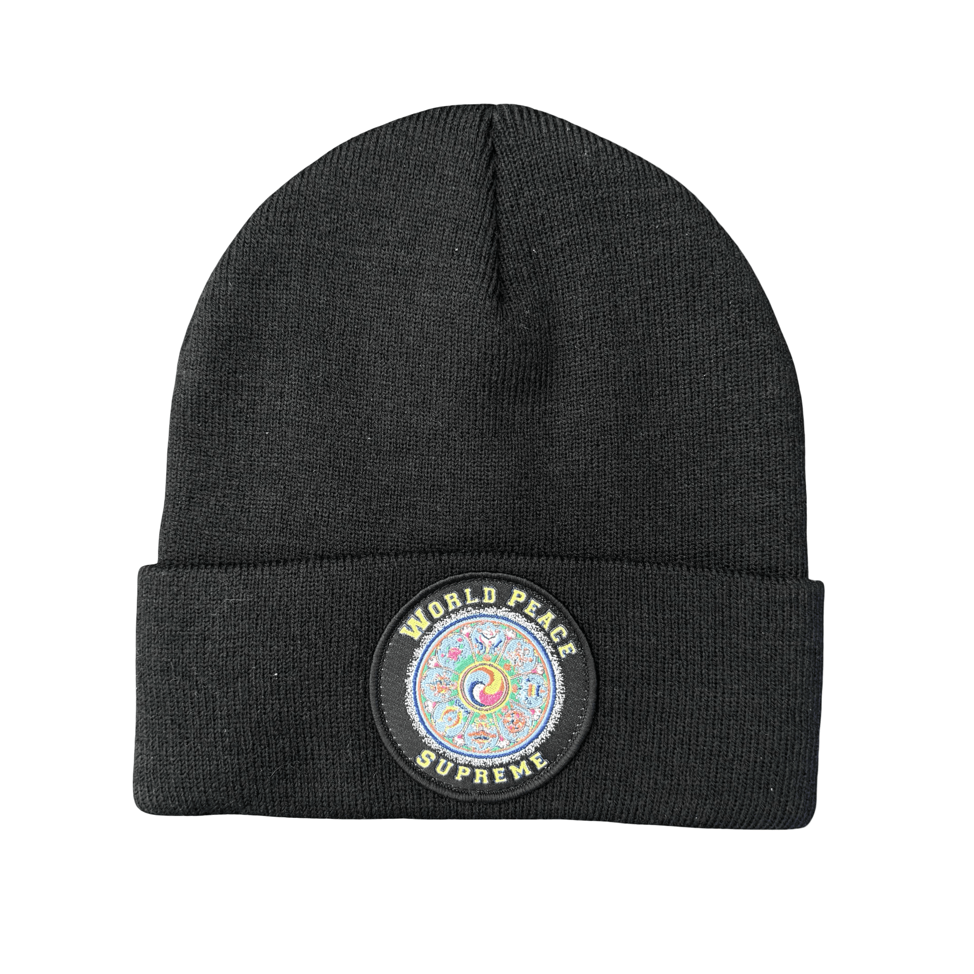 Supreme World Peace Black Beanie — photo 1 of 2