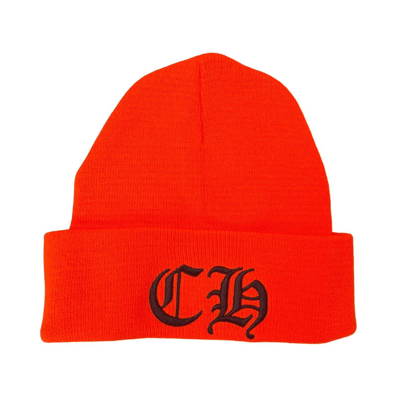 Chrome Heart CH Logo Beanie Orange