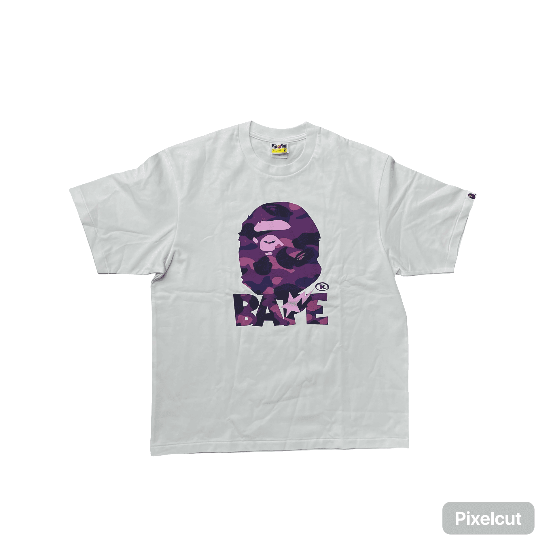 Bape Purple Camo Ape Head Relaxed Fit Tee — photo 1 of 2