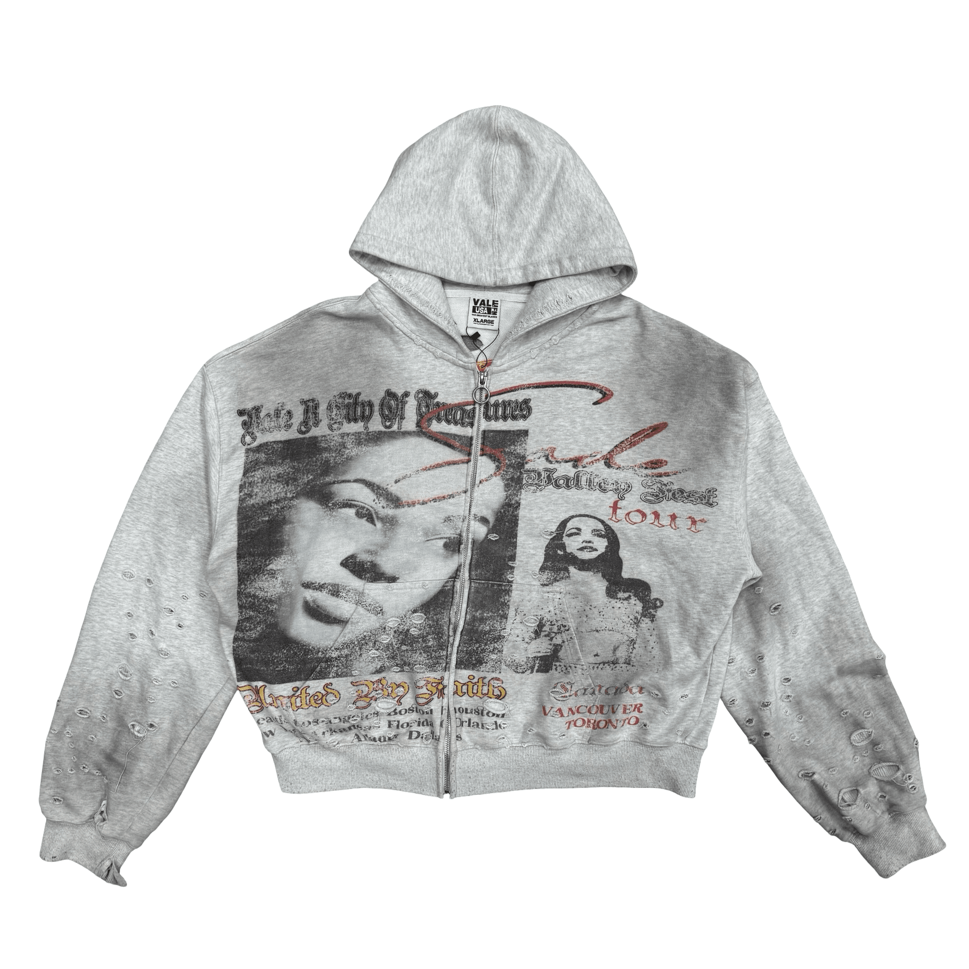 Vale Forever Valley Fest Zip Up Hoodie Grey — photo 1 of 2