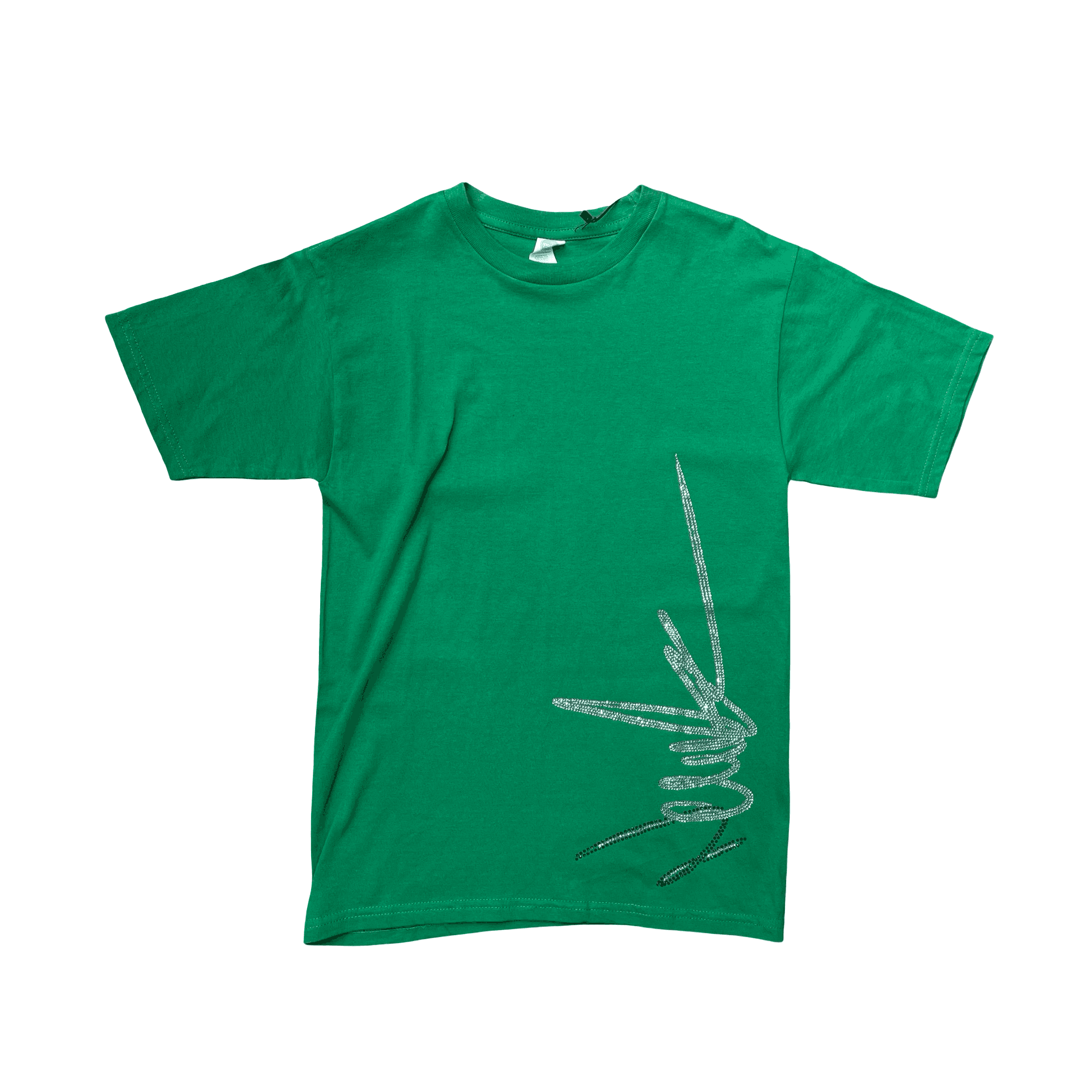 New Yrrk Green T-shirt Side Logo White Green Crystal — photo 1 of 2