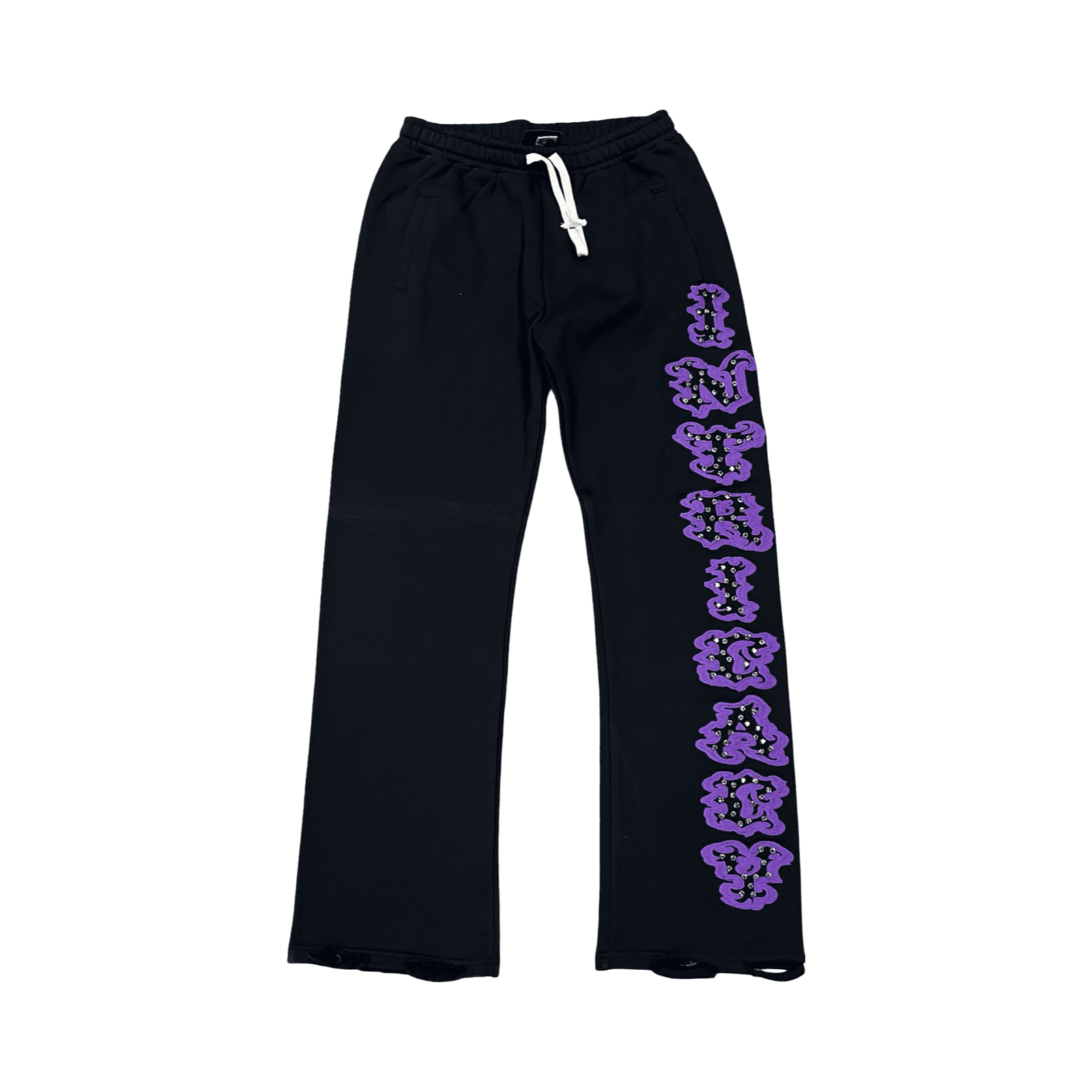 Lost Intricacy "Patch" Sweatpants Black/Purple
