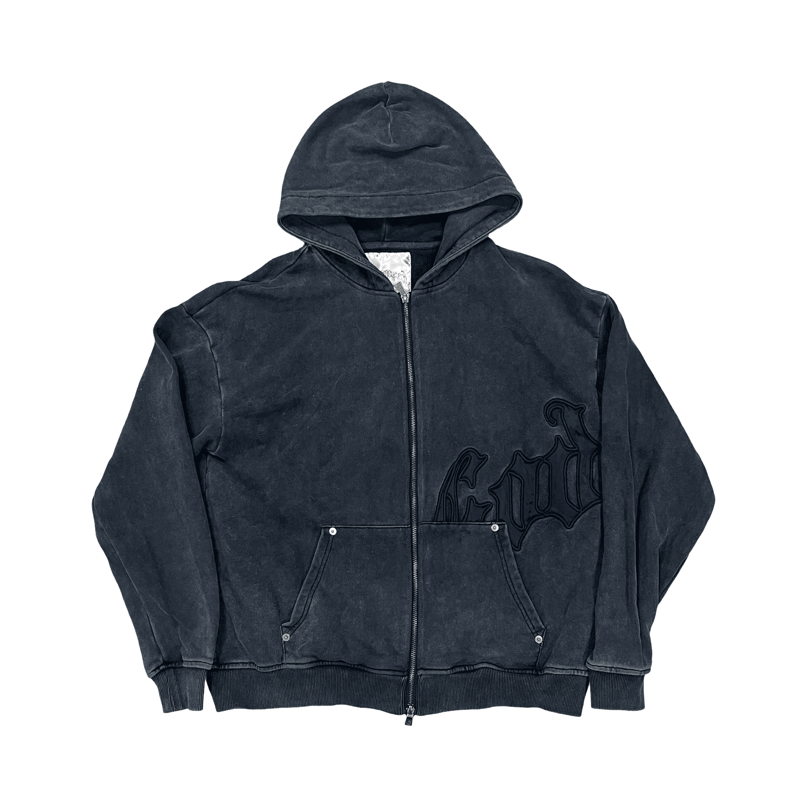 Godspeed OG Logo Zip Up Hoodie Grey/Black — photo 1 of 2