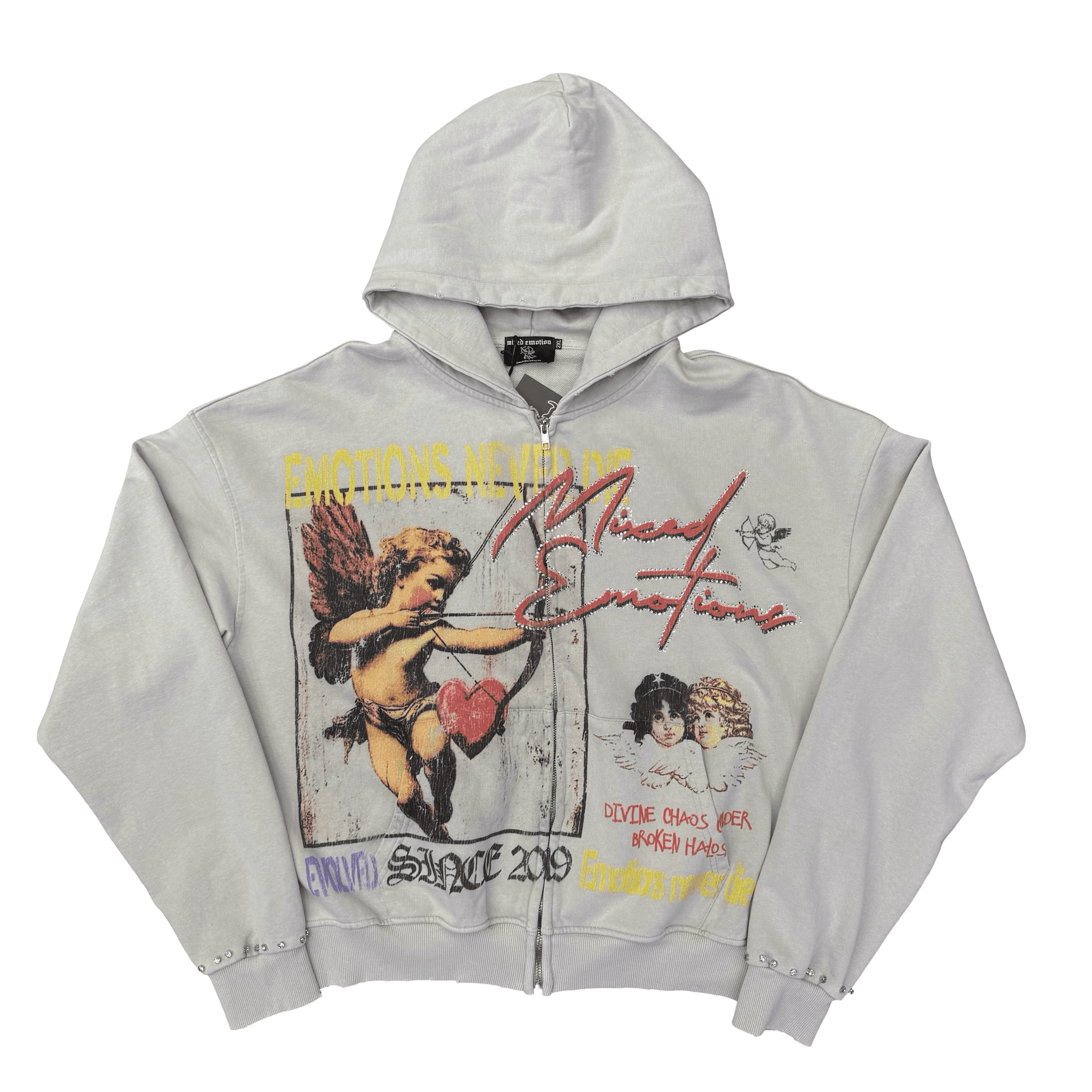 Mixed Emotions Broken Halo Hoodie Grey — photo 1 of 2